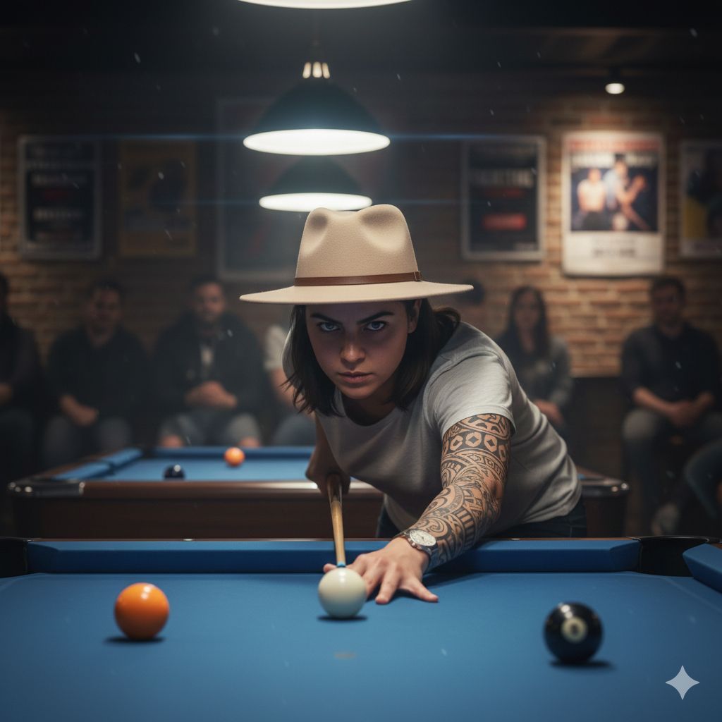 Concentrated Focus at the Blue Table