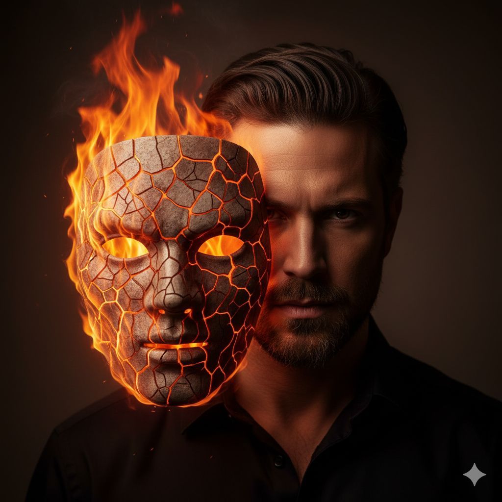The Man Behind the Burning Stone Mask