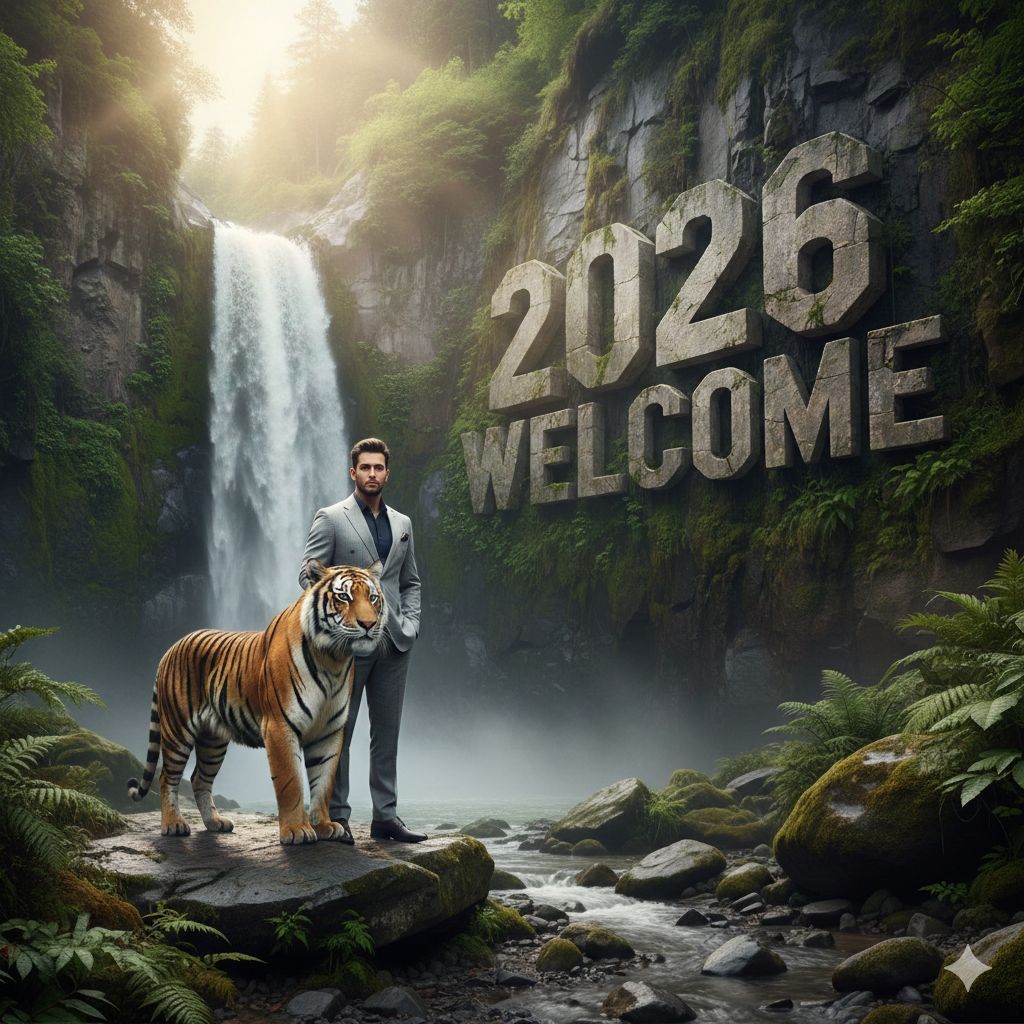 Man and Tiger Welcome the New Era