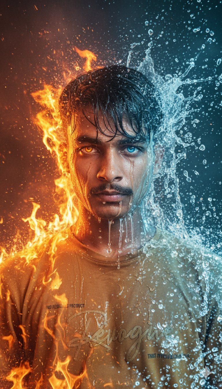 Clash of the Elements: Fire and Ice man