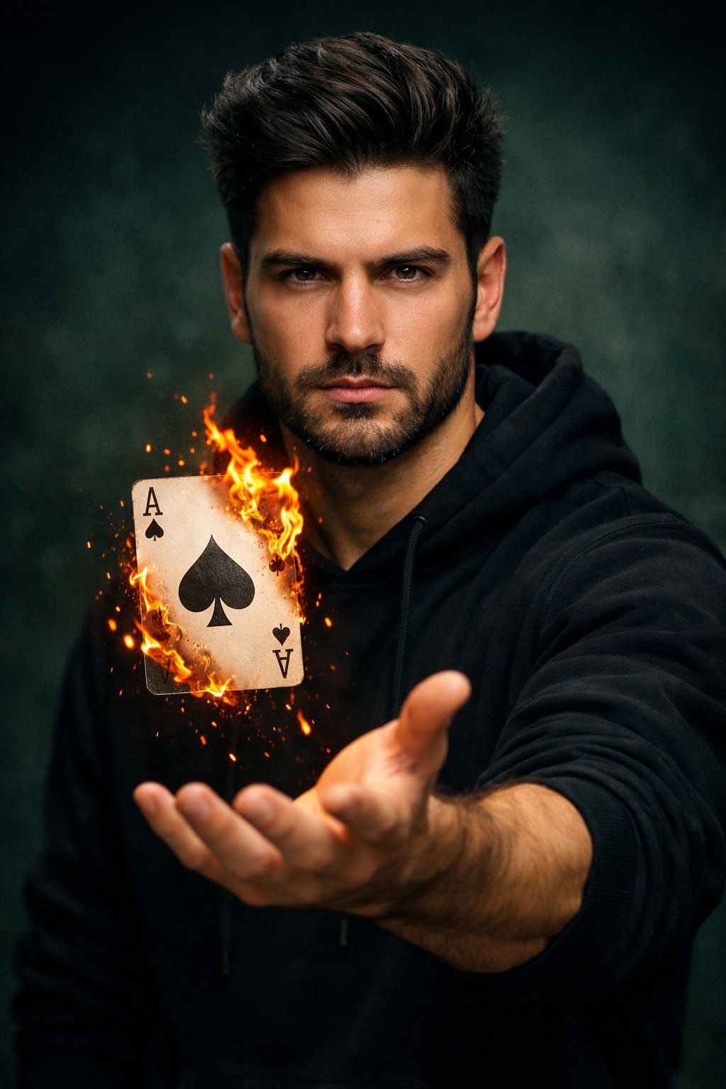 The Burning Ace Portrait