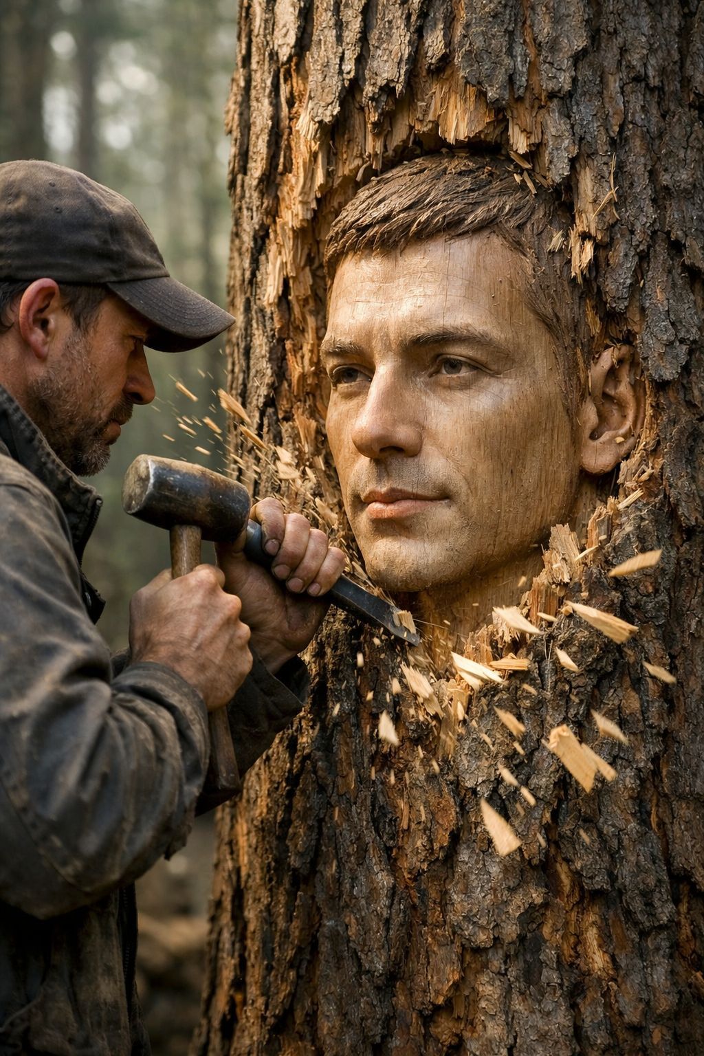 The Carver’s Masterpiece in the Mist