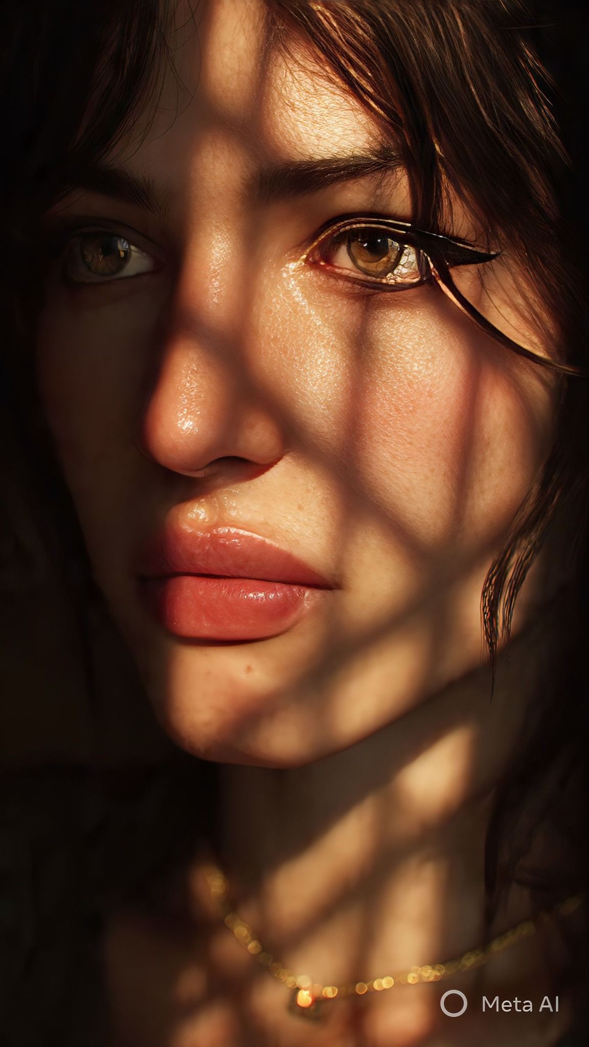 Golden Hour Shadow Portrait
