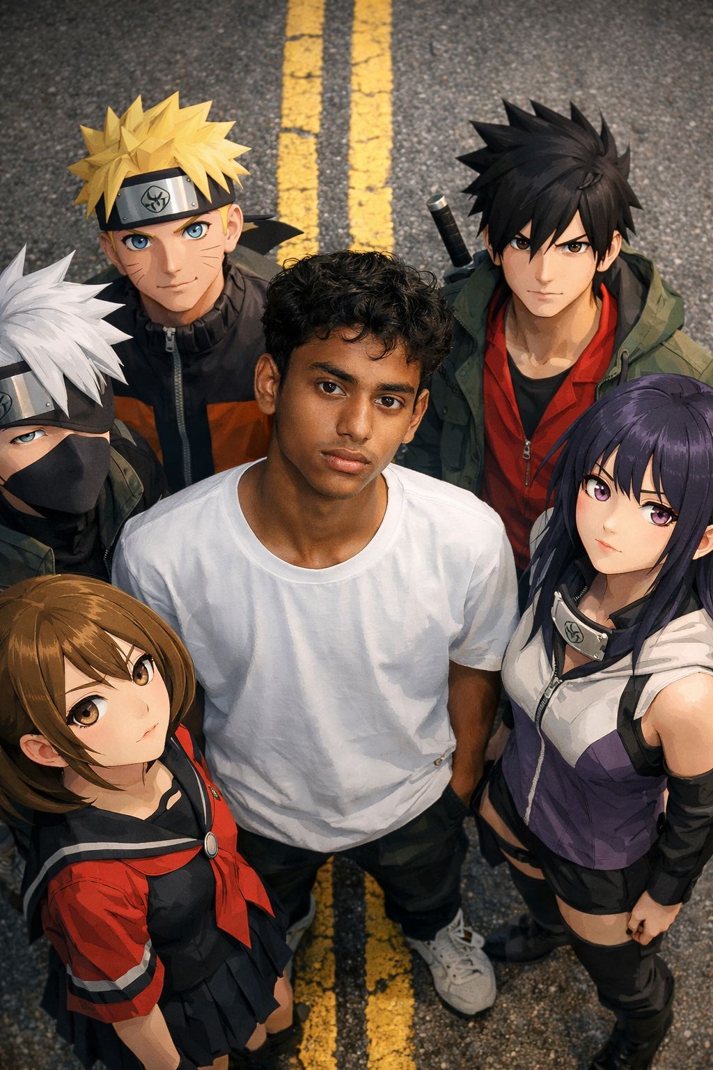 Urban Hybrid Anime Squad Top-Down