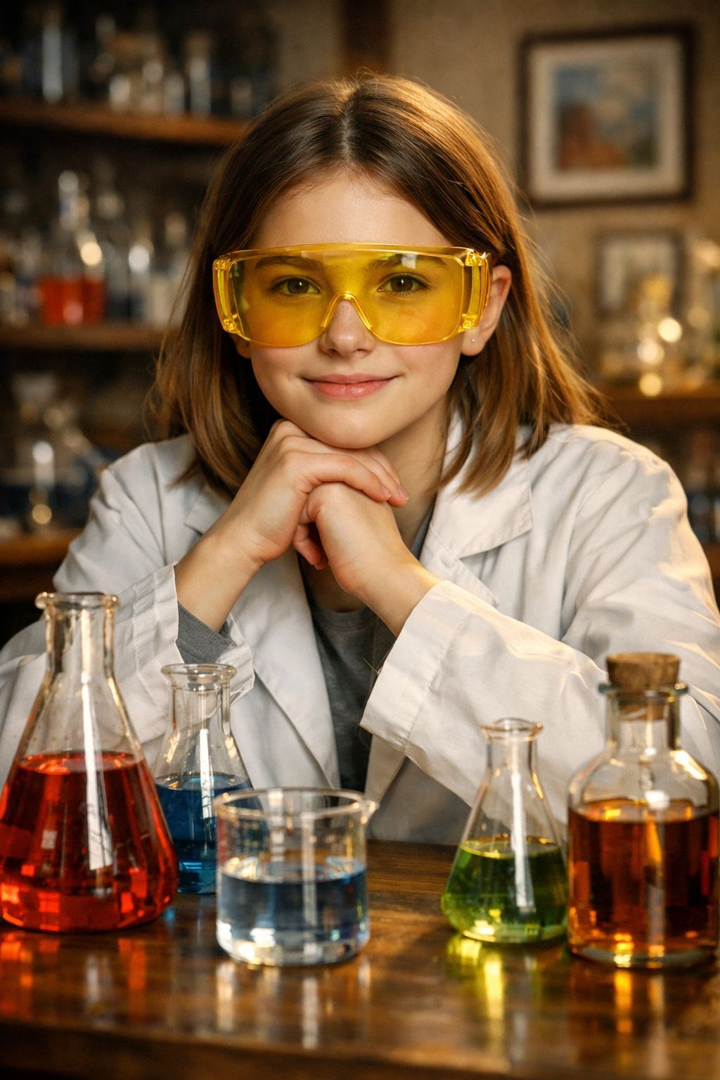 The Little Alchemist in Her Lab