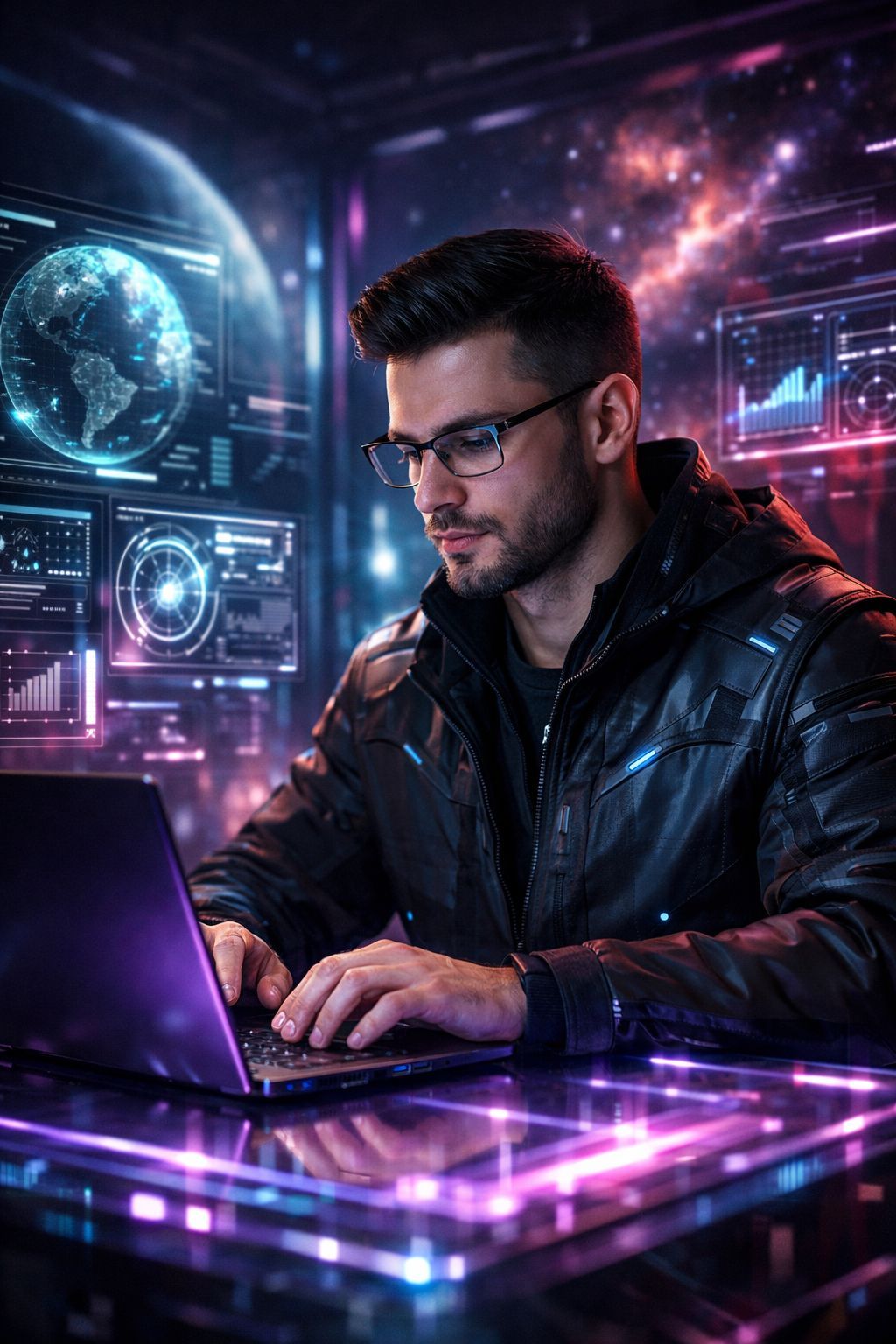 Neon Horizons Workstation