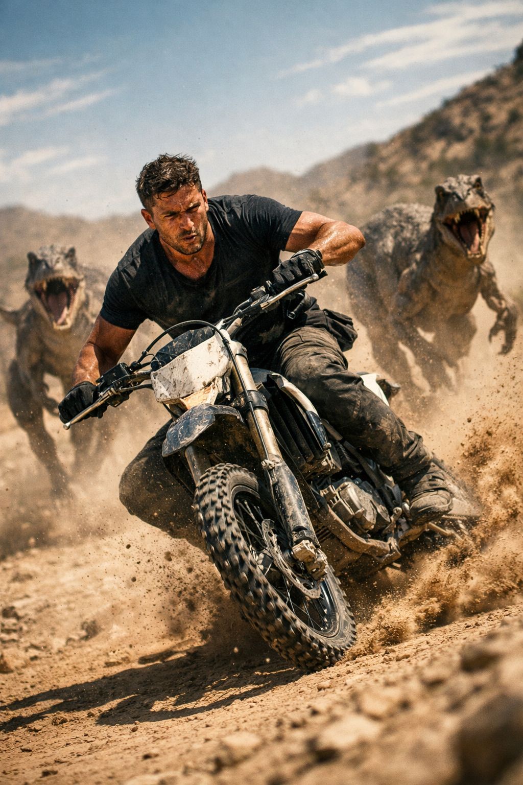 Primal Pursuit: High-Speed Desert Chase