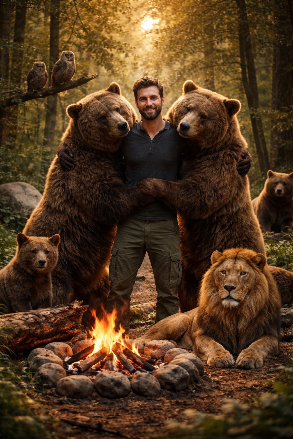 Man of the Wild: Harmonious Forest Feast
