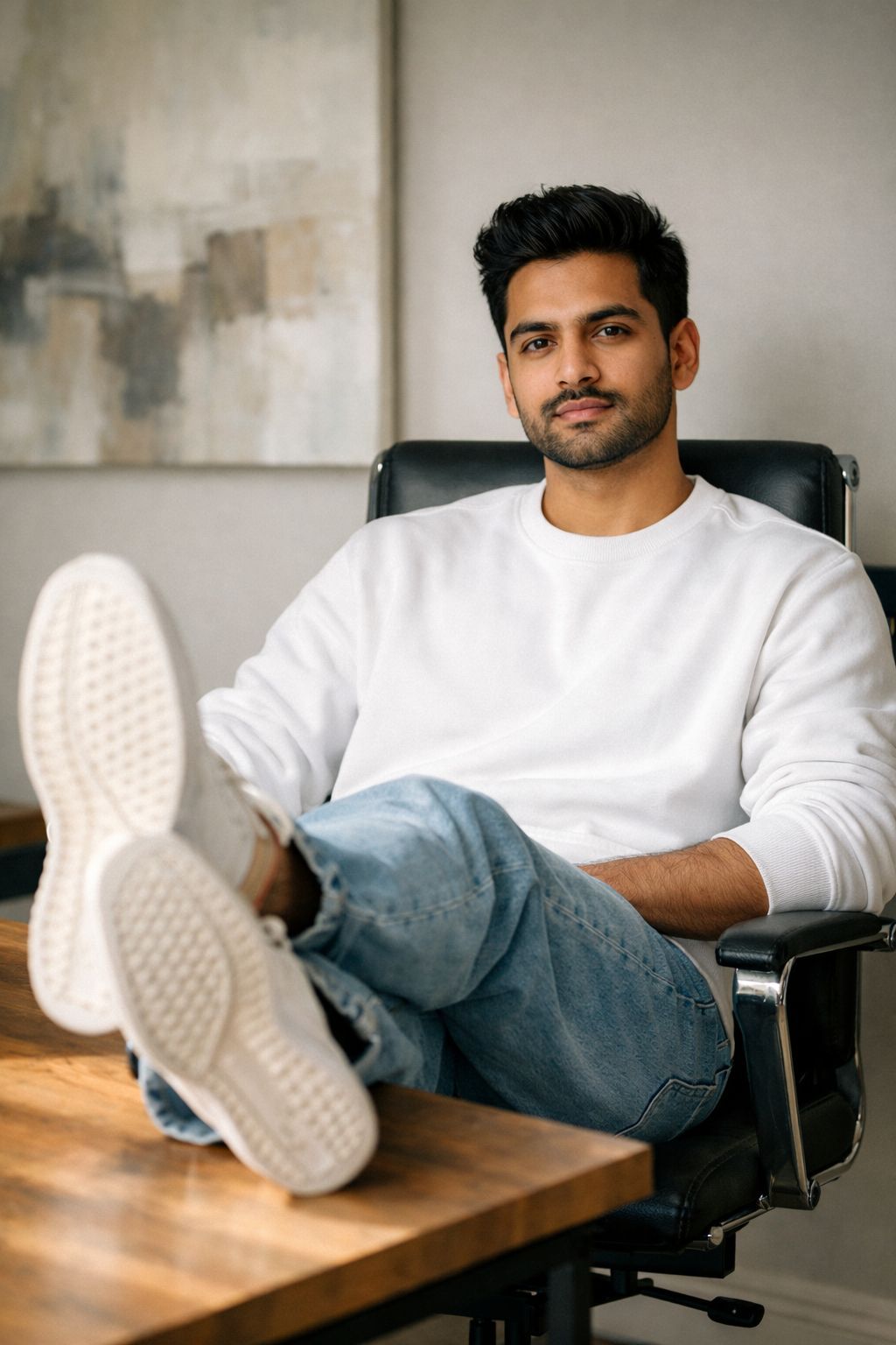 Modern Casual South Asian Lifestyle Portrait