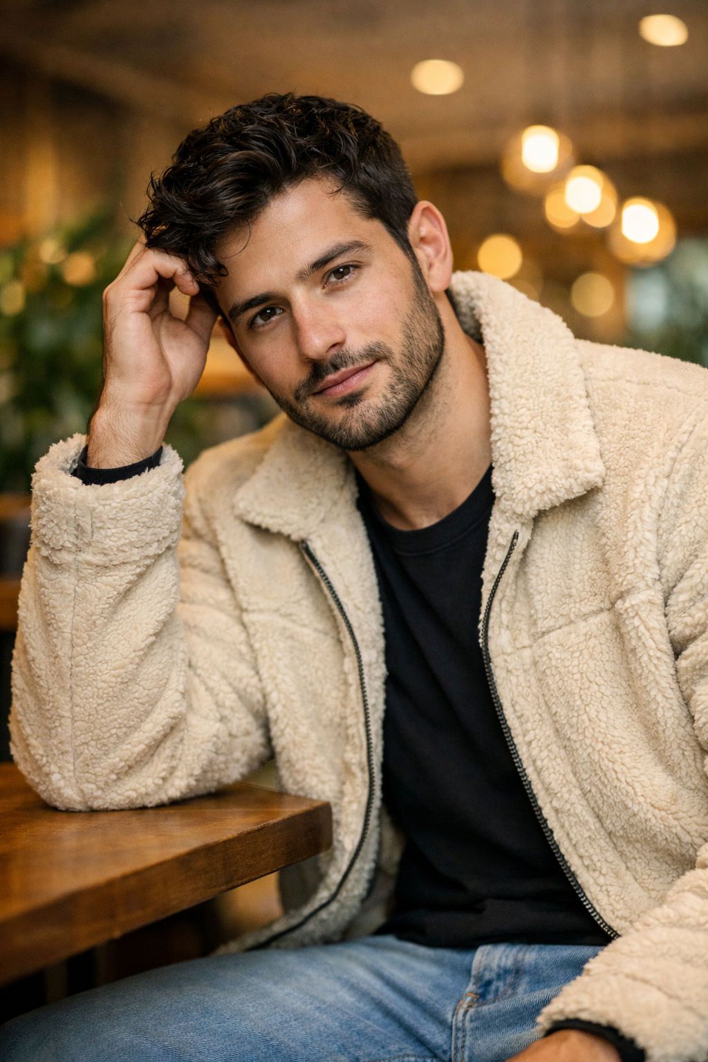 Modern Casual Cafe Portrait