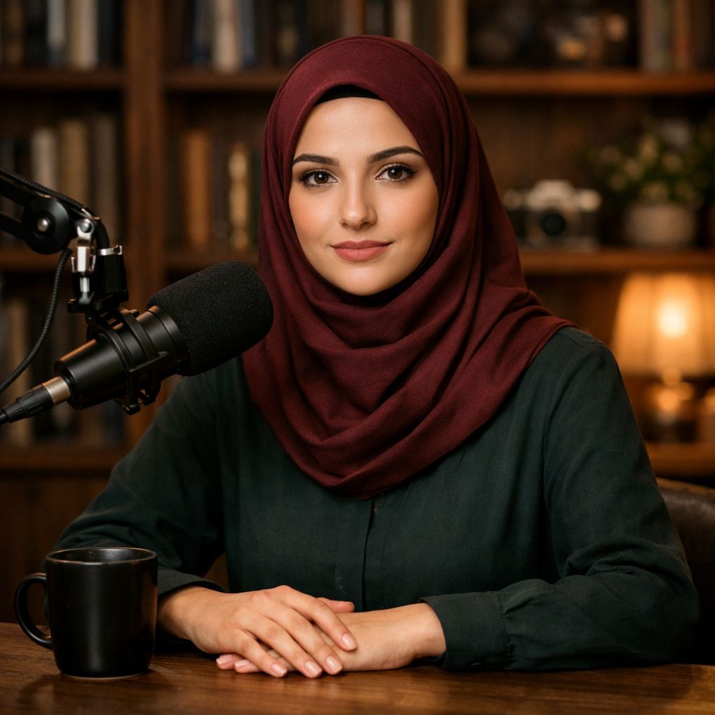 The Modern Podcaster in Maroon