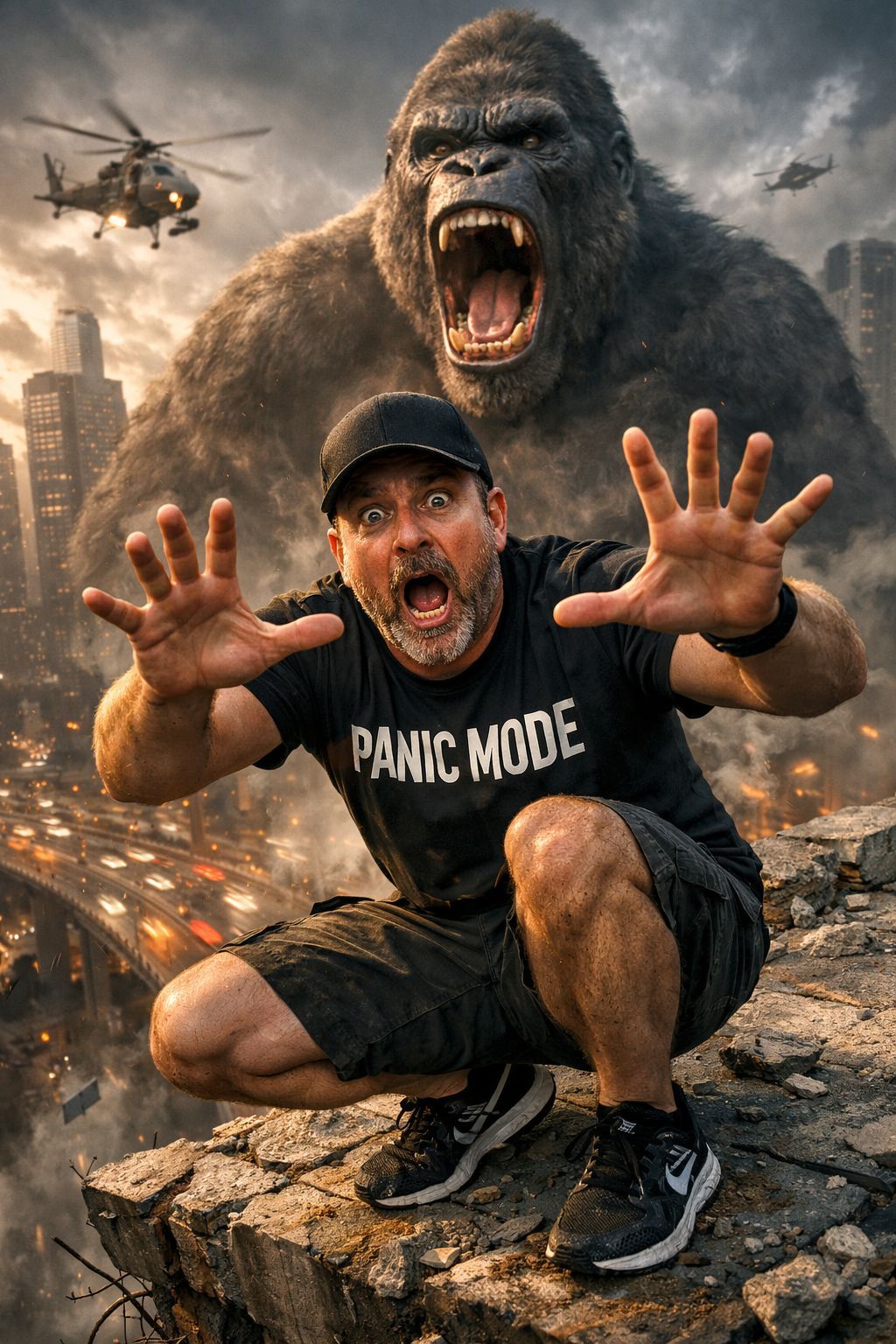 Panic on the Rooftop Edge