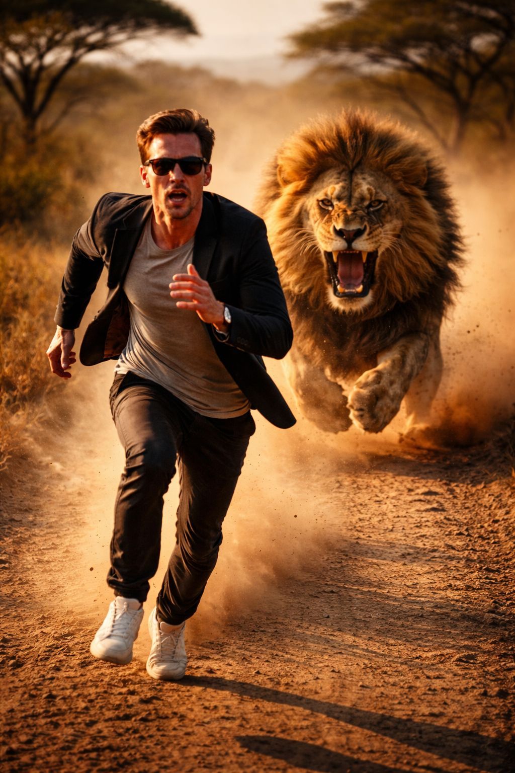 Savannah Pursuit: The Golden Hour Chase