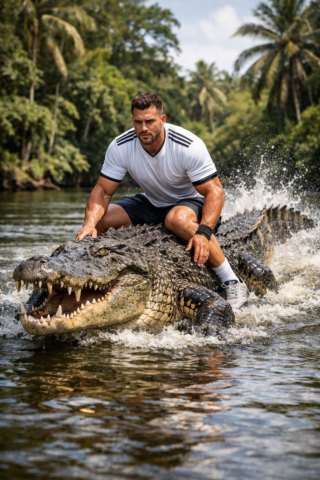 Jungle Footballer Croc Rider