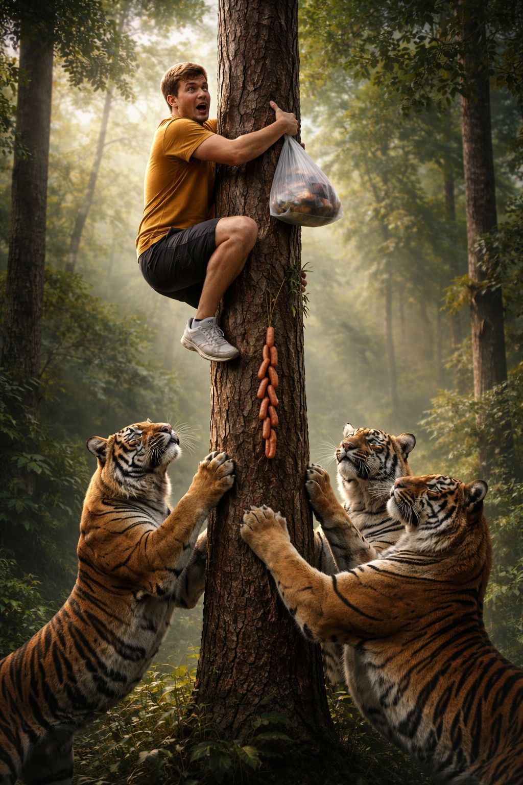Tiger Standoff and the Sausage Bait