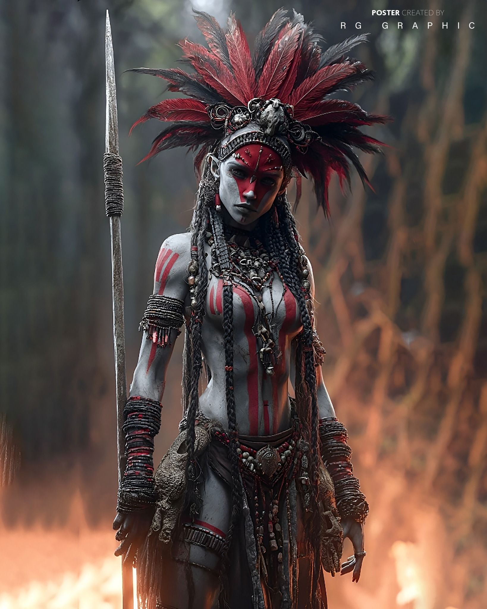 Savage Queen of the Ember Forest