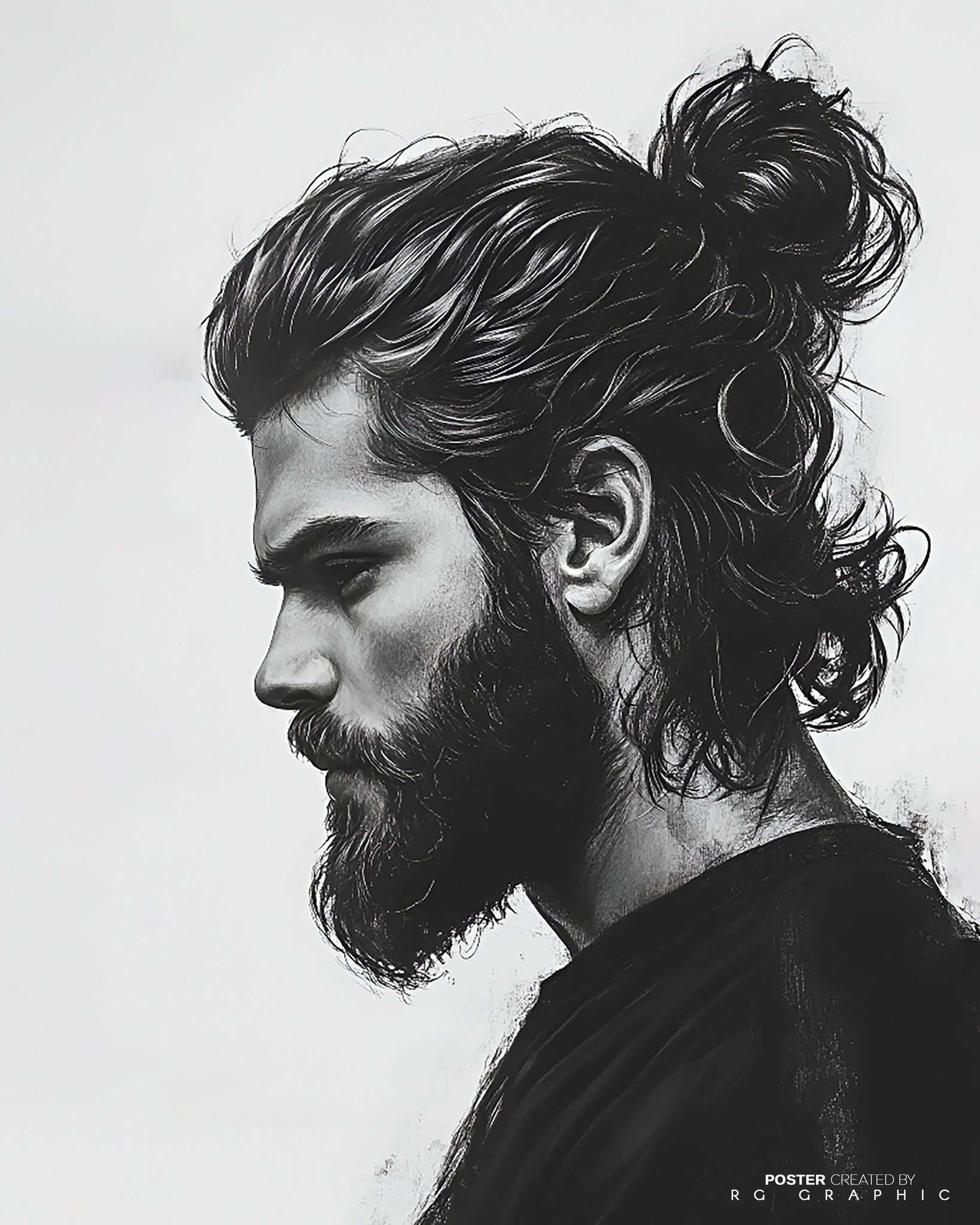 Rugged Monochrome Portrait
