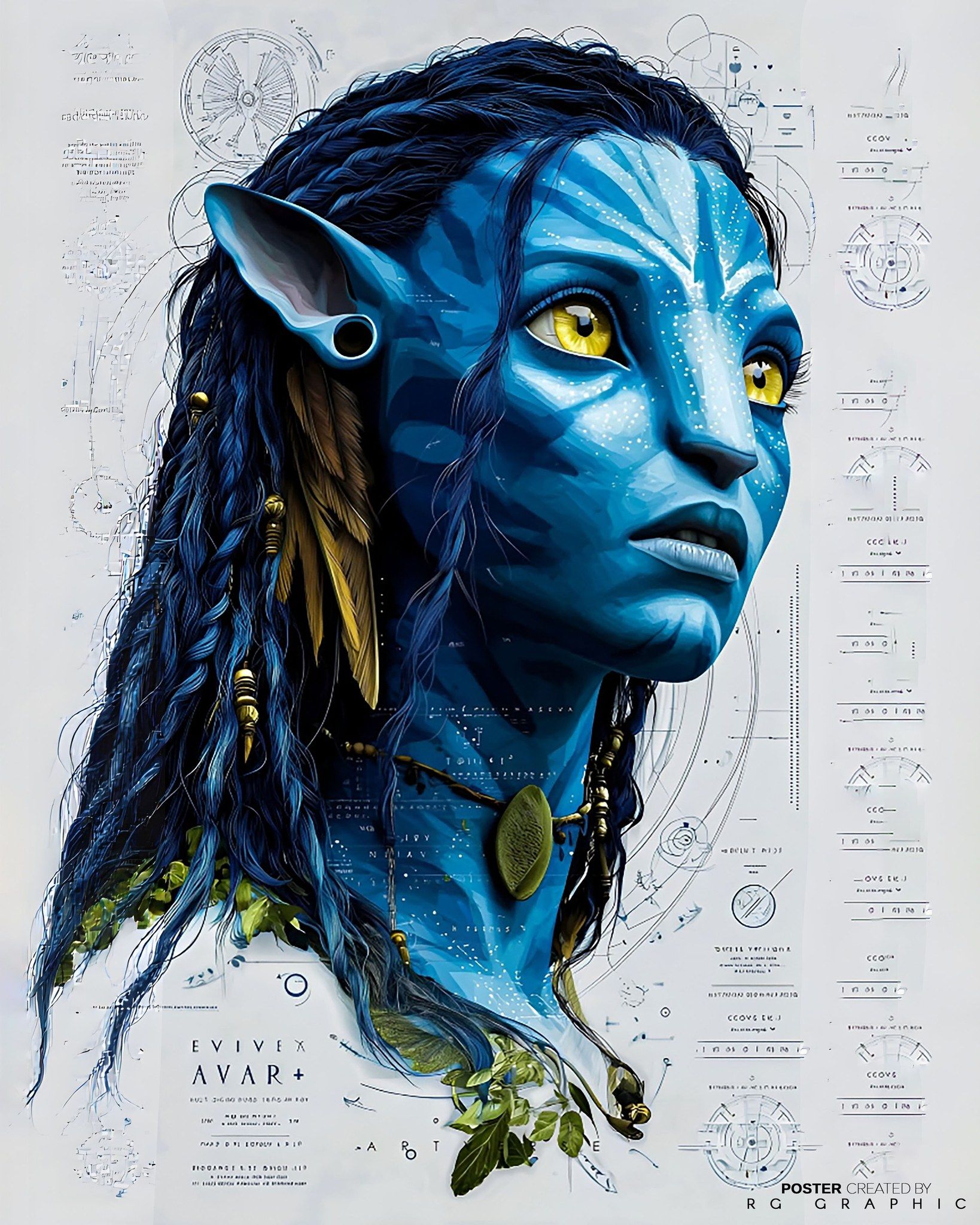 Cyber Tribal Na’vi Blueprint Masterpiece