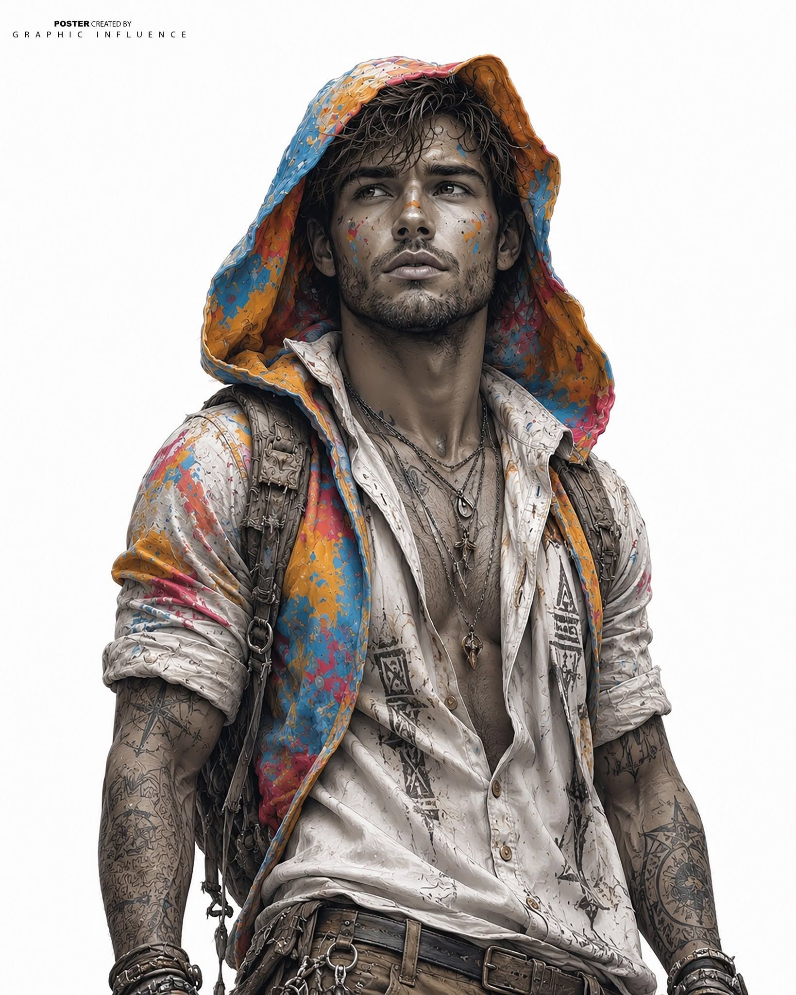 Urban Rebel in Splattered Color