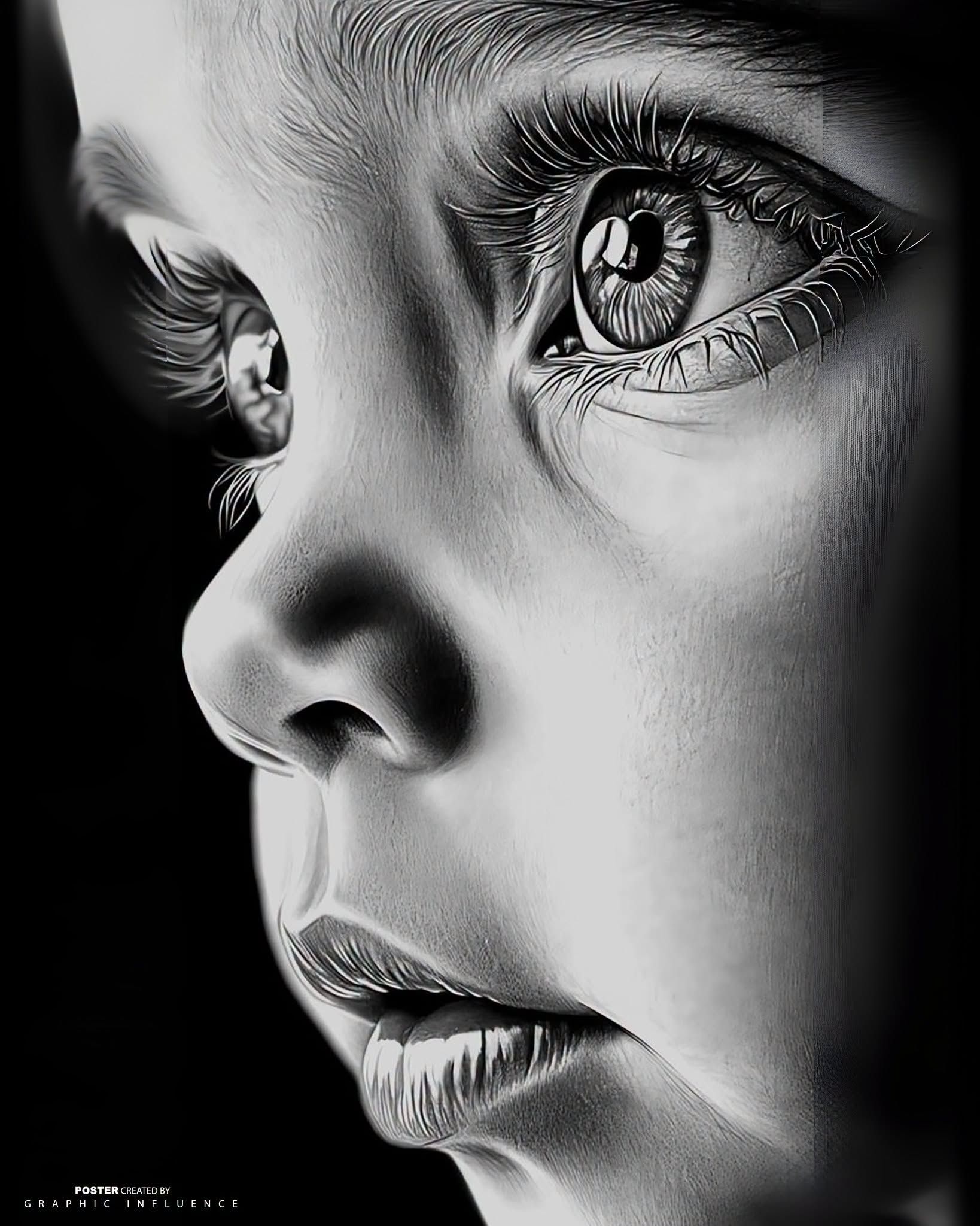 Monochrome Innocence in Silent Shadow