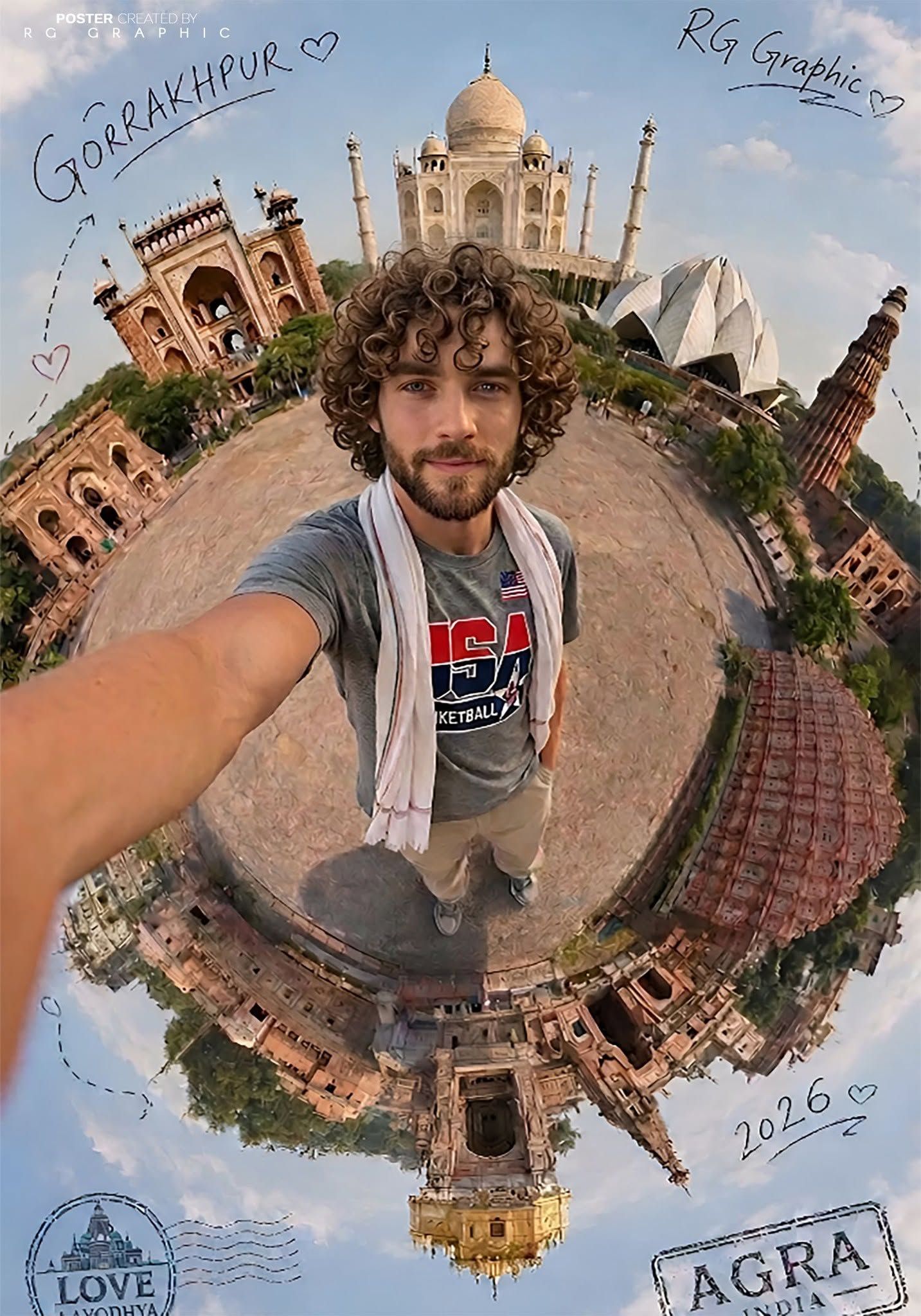 Miniature Kingdom of Agra Travel Selfie