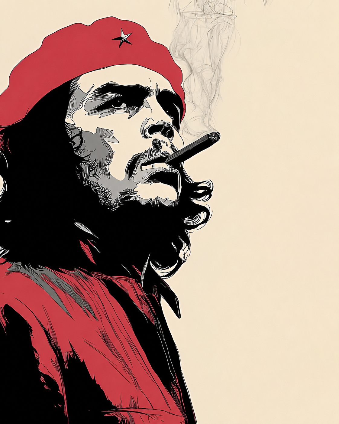 Revolutionary Icon: Graphic Novel Propaganda Portrait
