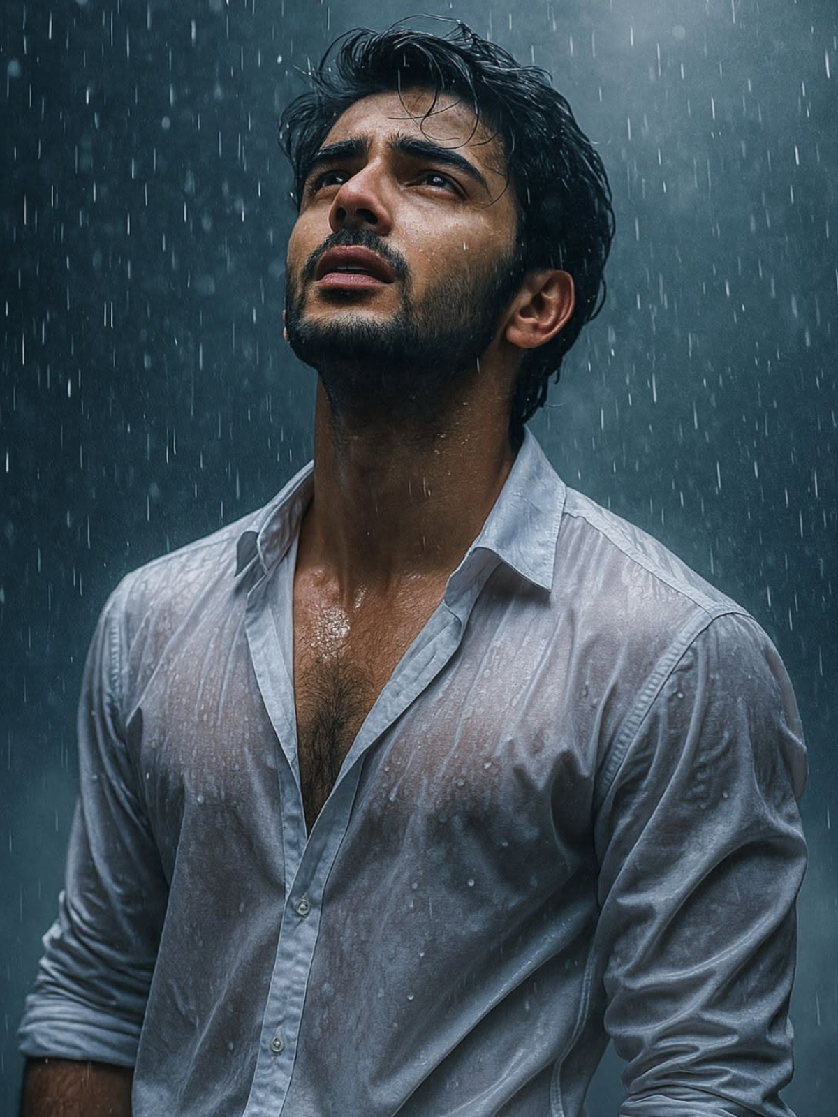Blue Rain, Emotional Fashion Editorial