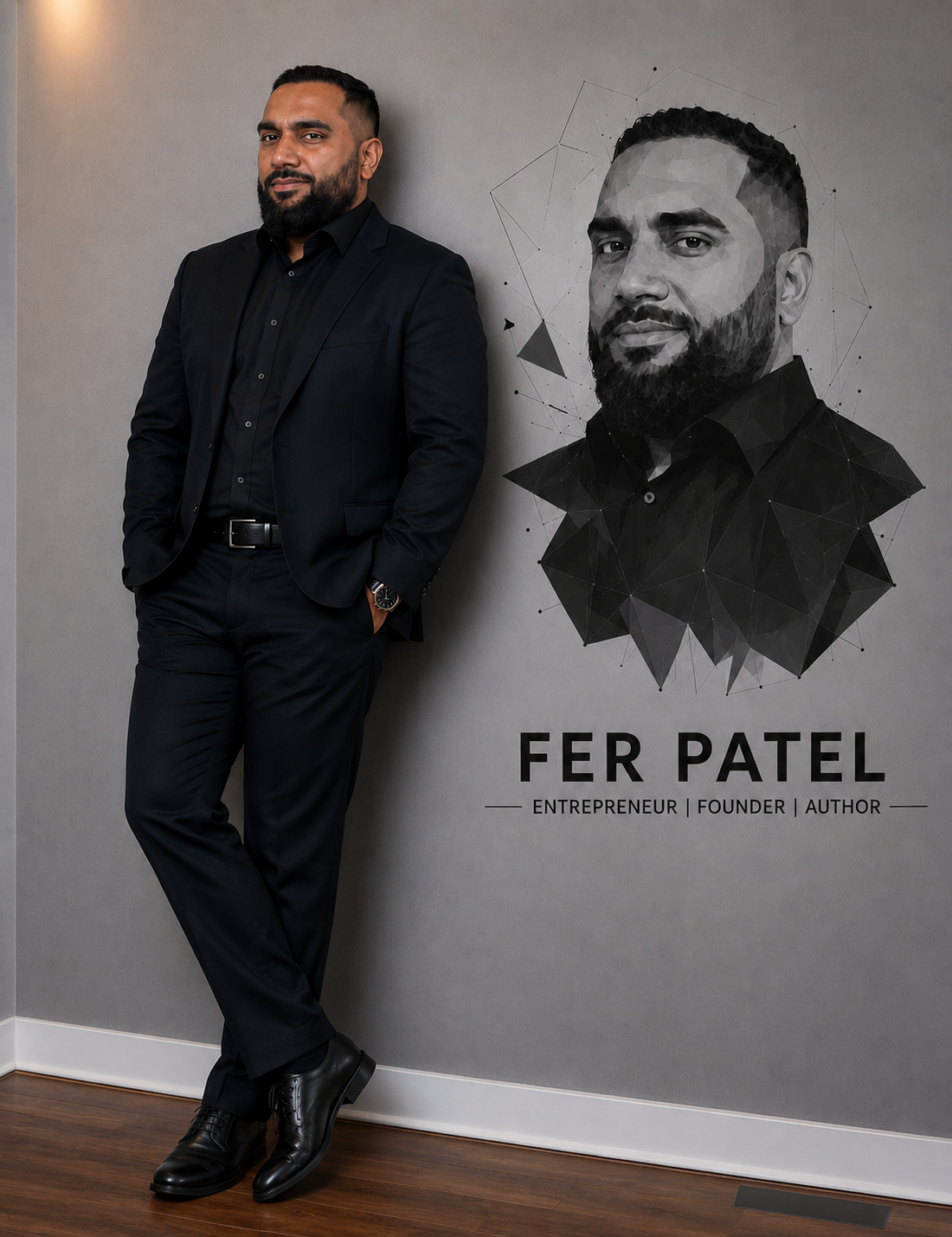 Forbes Executive Portrait, Geometric Wall Art