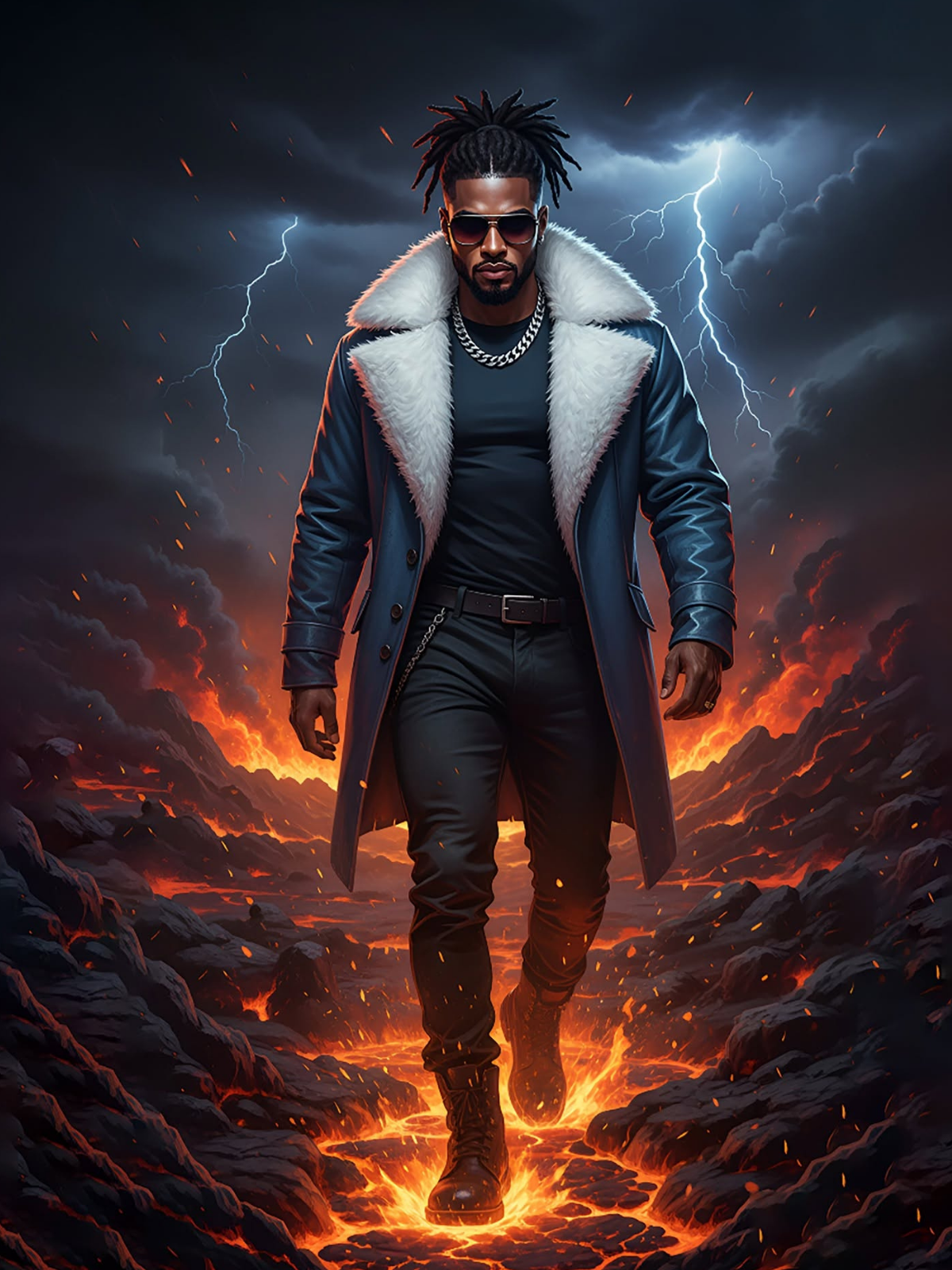 Fire & Fur: Volcanic Storm Strider