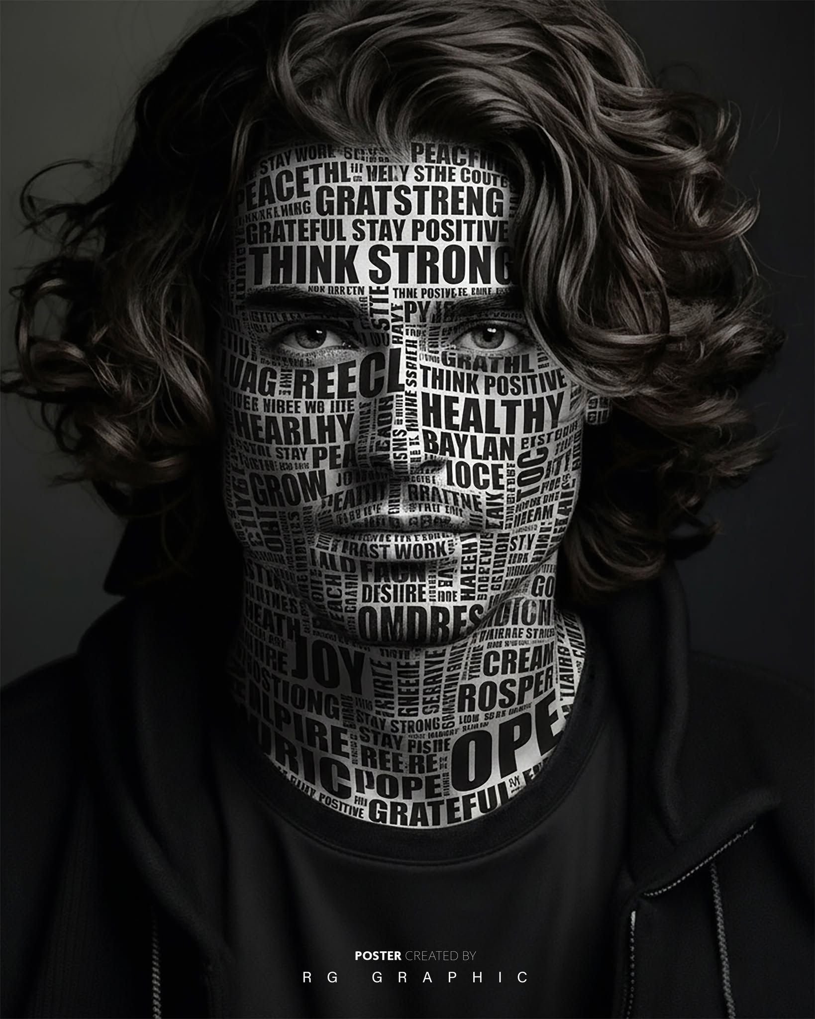 Motivational Typographic Portrait
