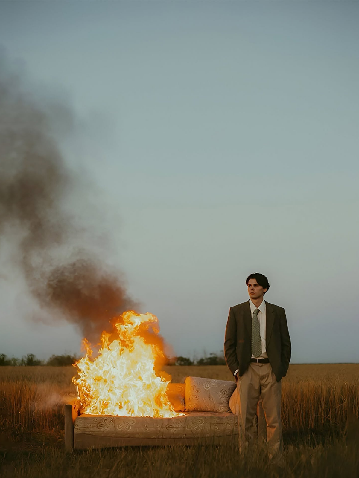 Burning Couch Surreal Cinematic Melancholy
