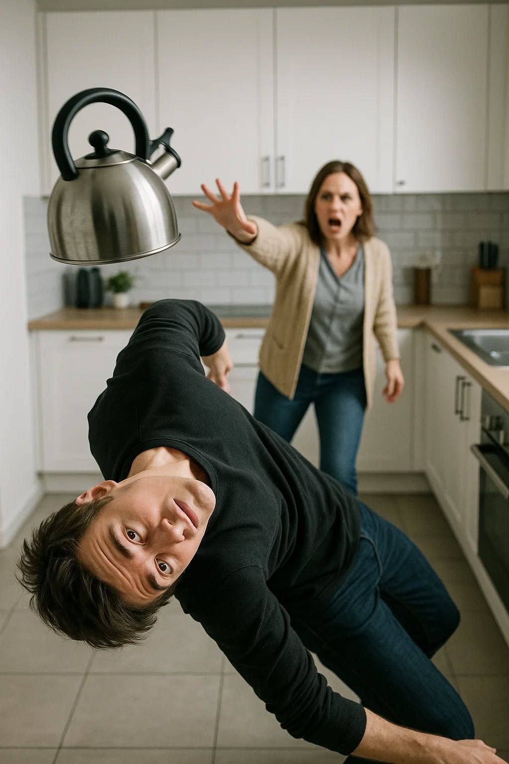 Bullet-Time Kitchen Kettle Dodge