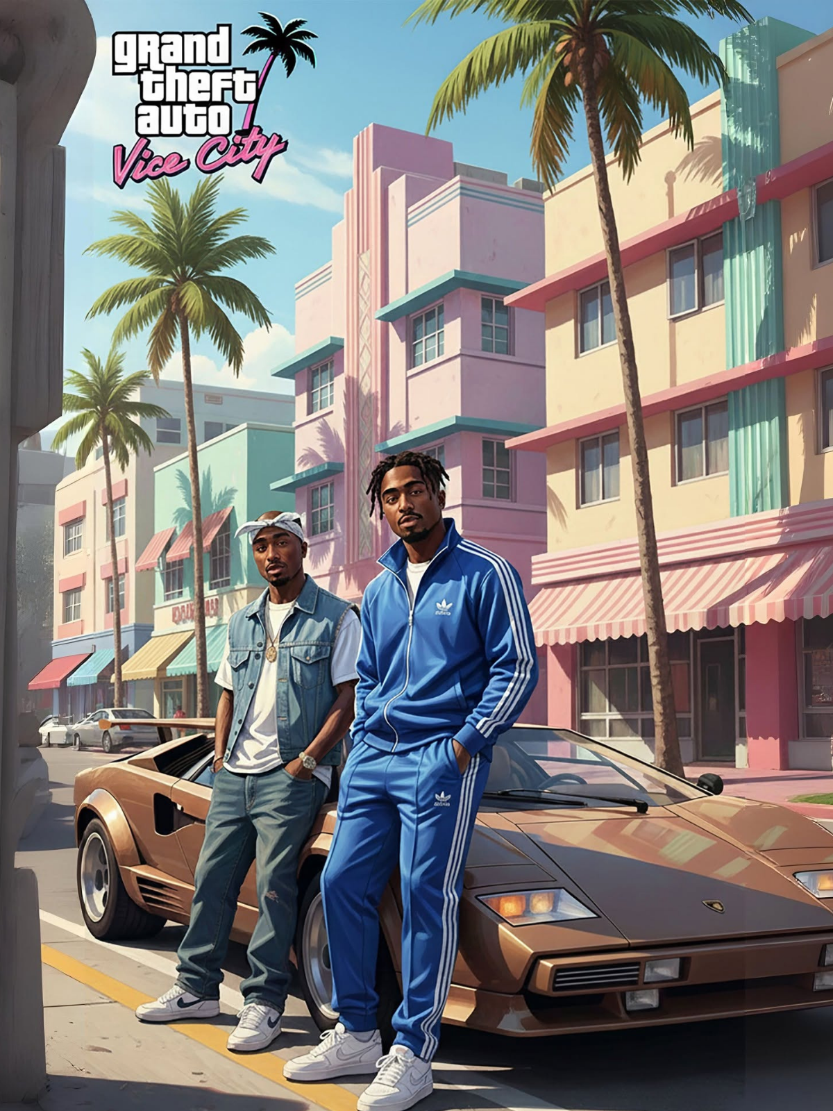 Retro Miami Vice City Poster