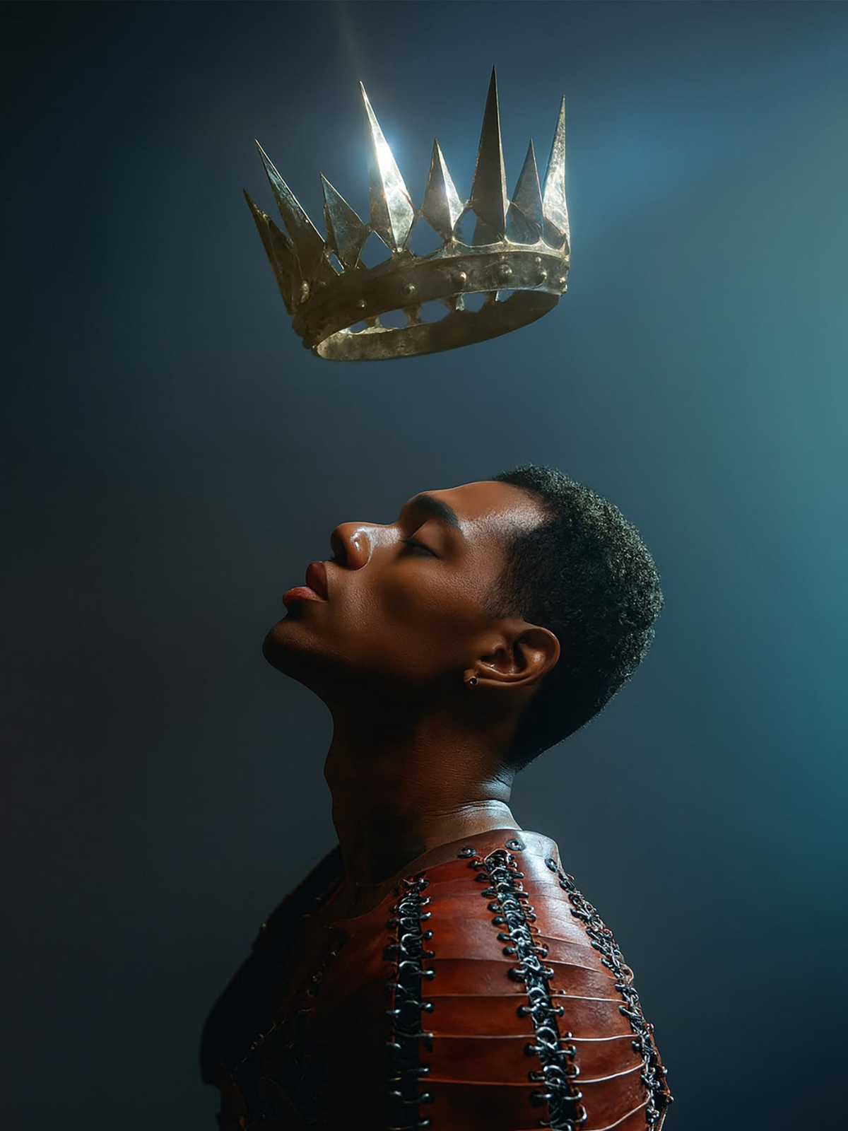 Majestic Warrior: Ethereal Floating Crown