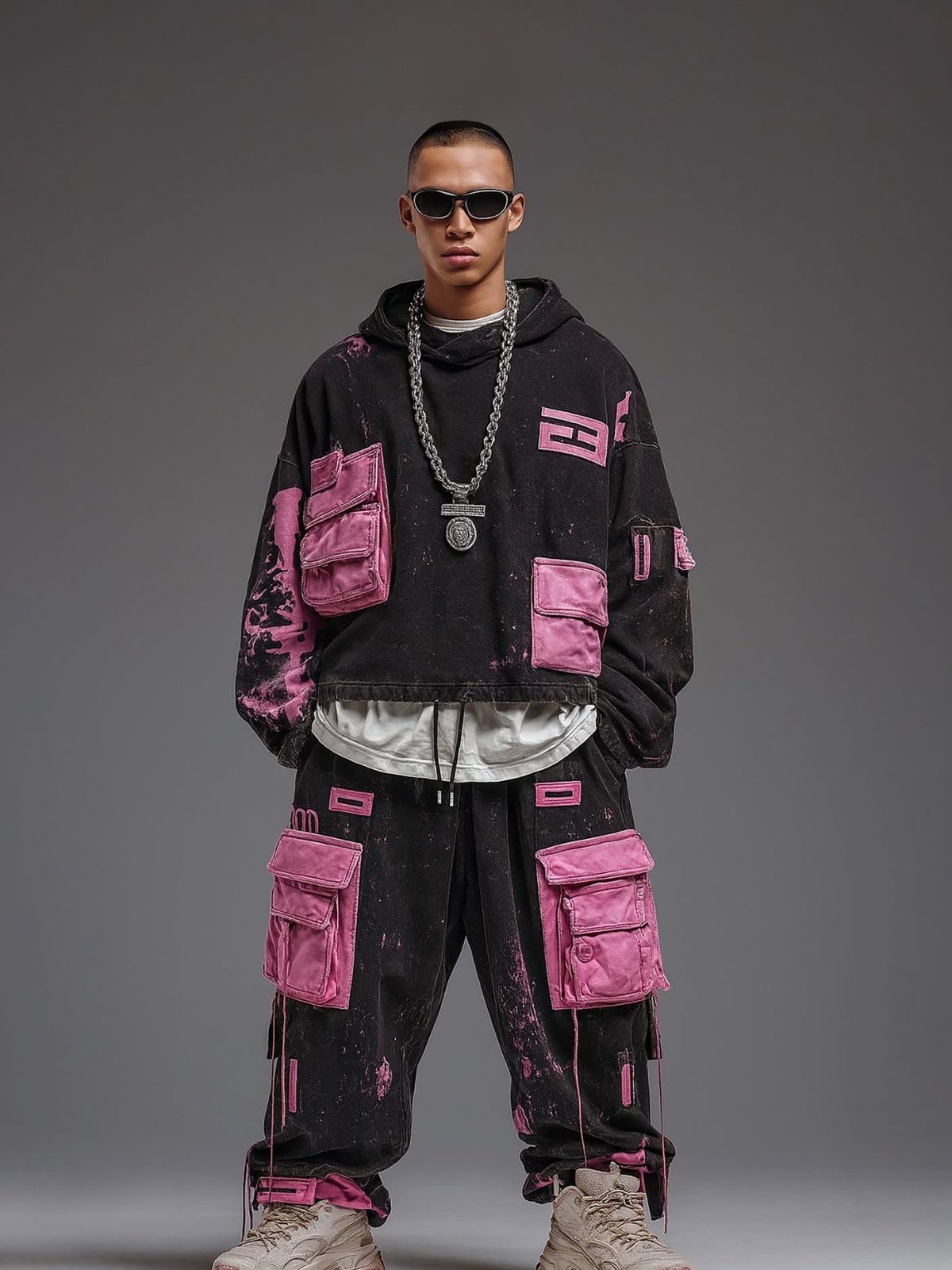 Urban Cyberpunk Streetwear Fashion Editorial