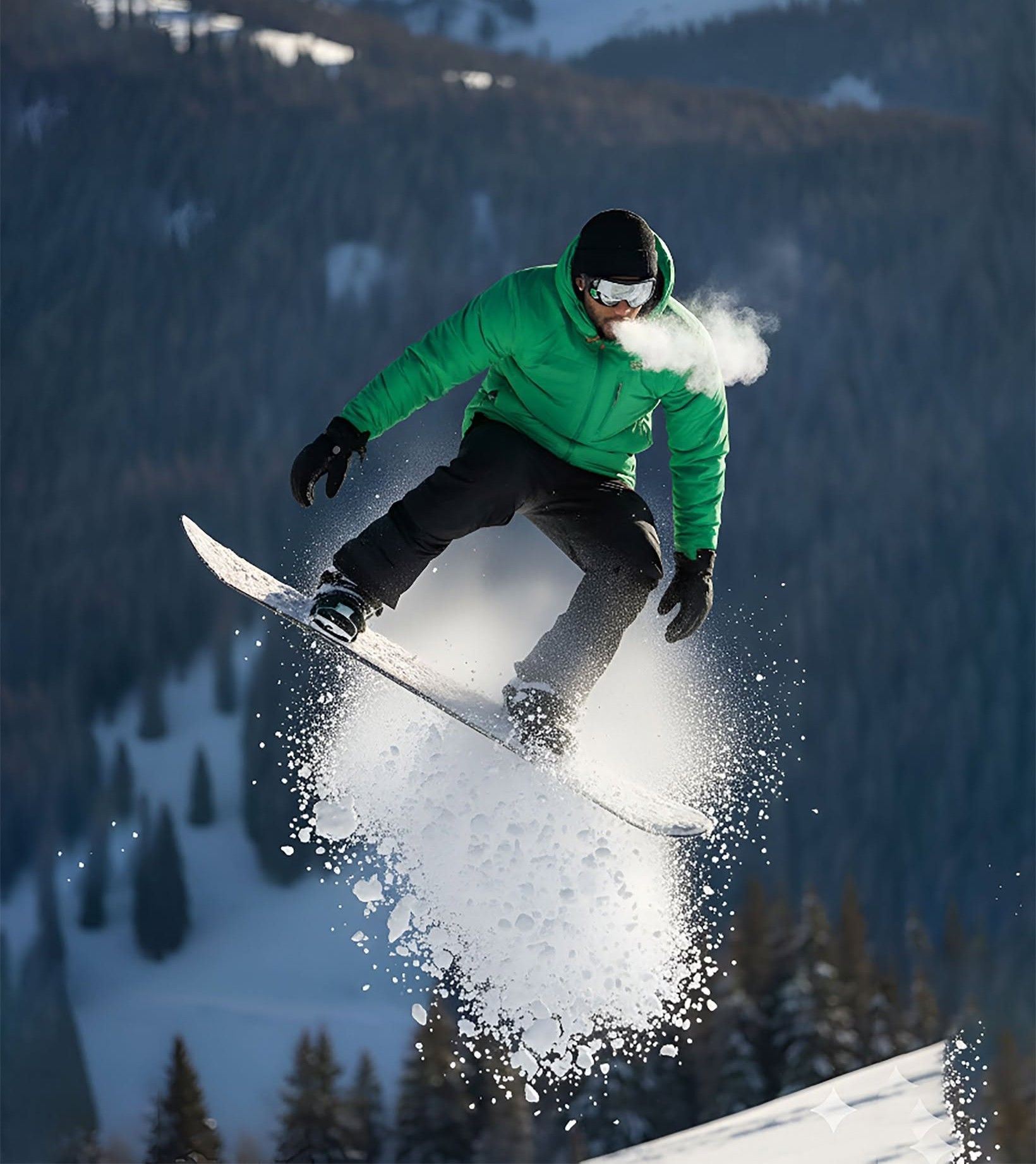 Epic Snowboard Jump: Ultra-Realistic Action