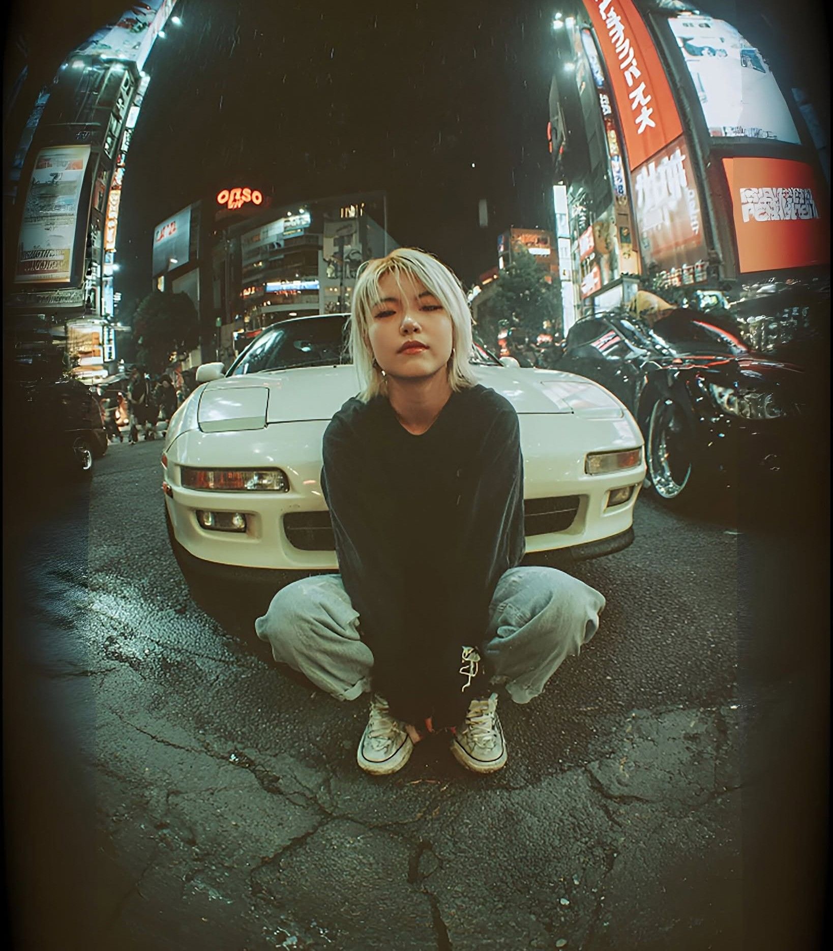 Neon Cyberpunk Fisheye Prowler