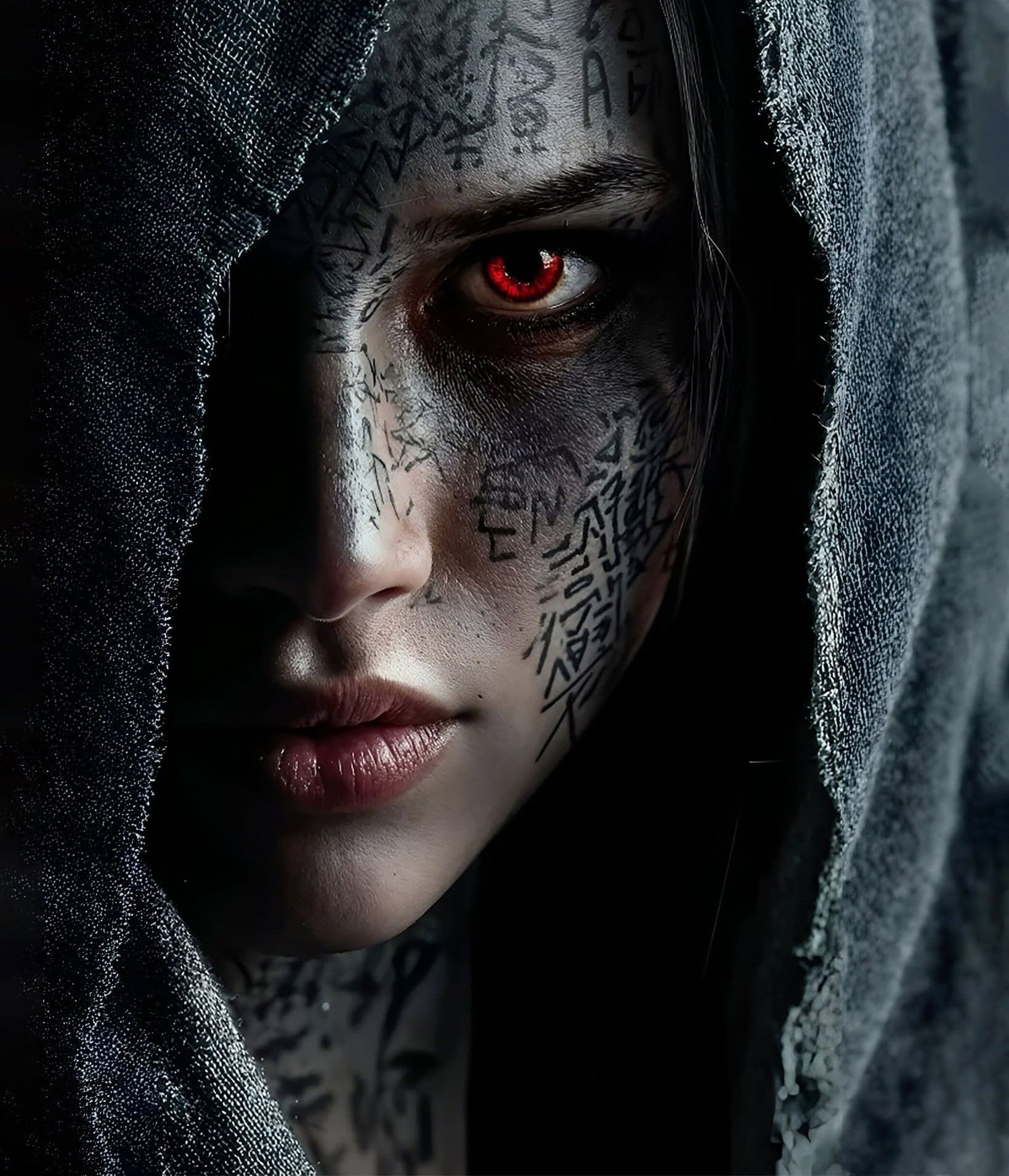 Dark Sorceress: Fiery Eye, Runic Glow