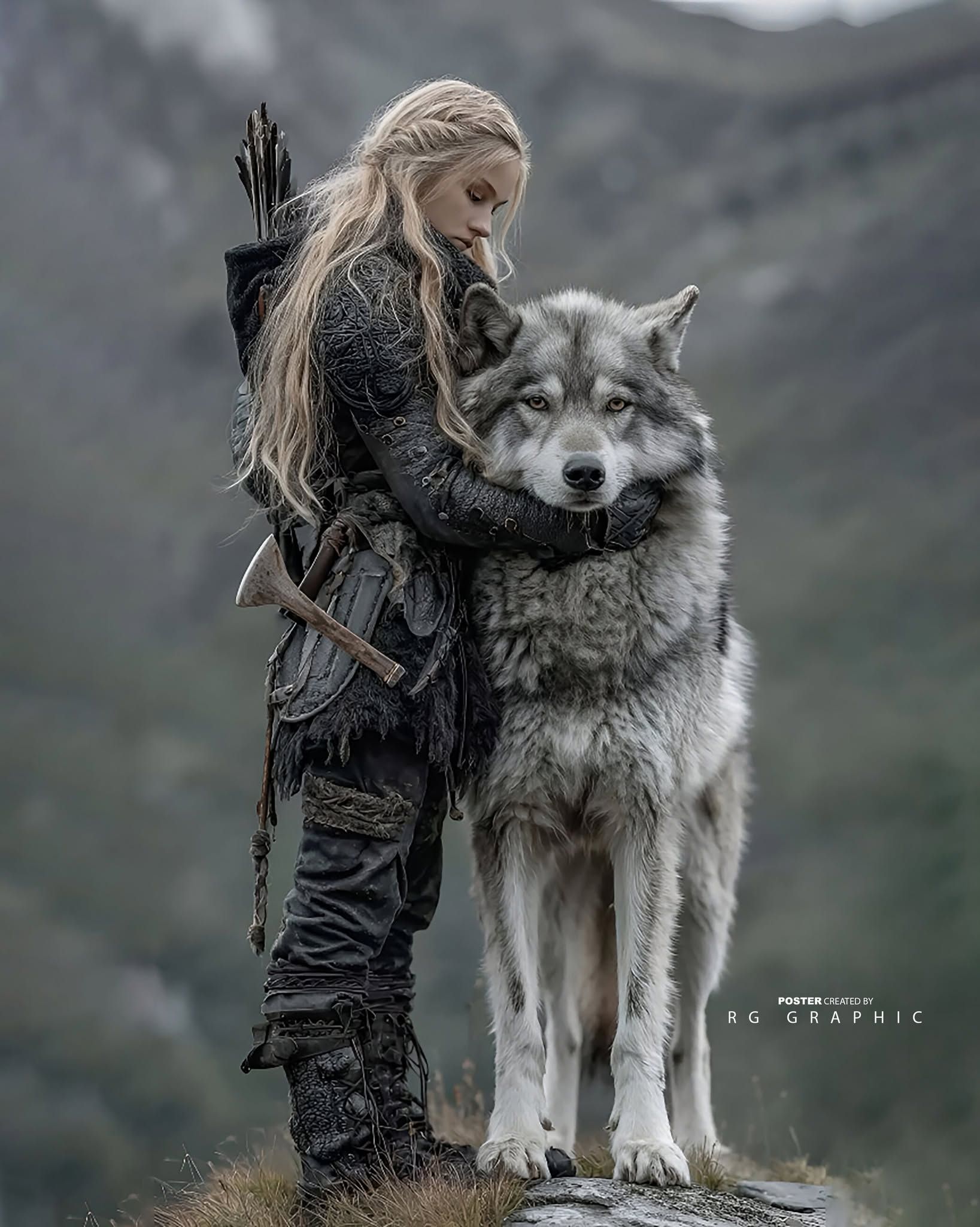 Warrior's Embrace: Nordic Wolf Bond