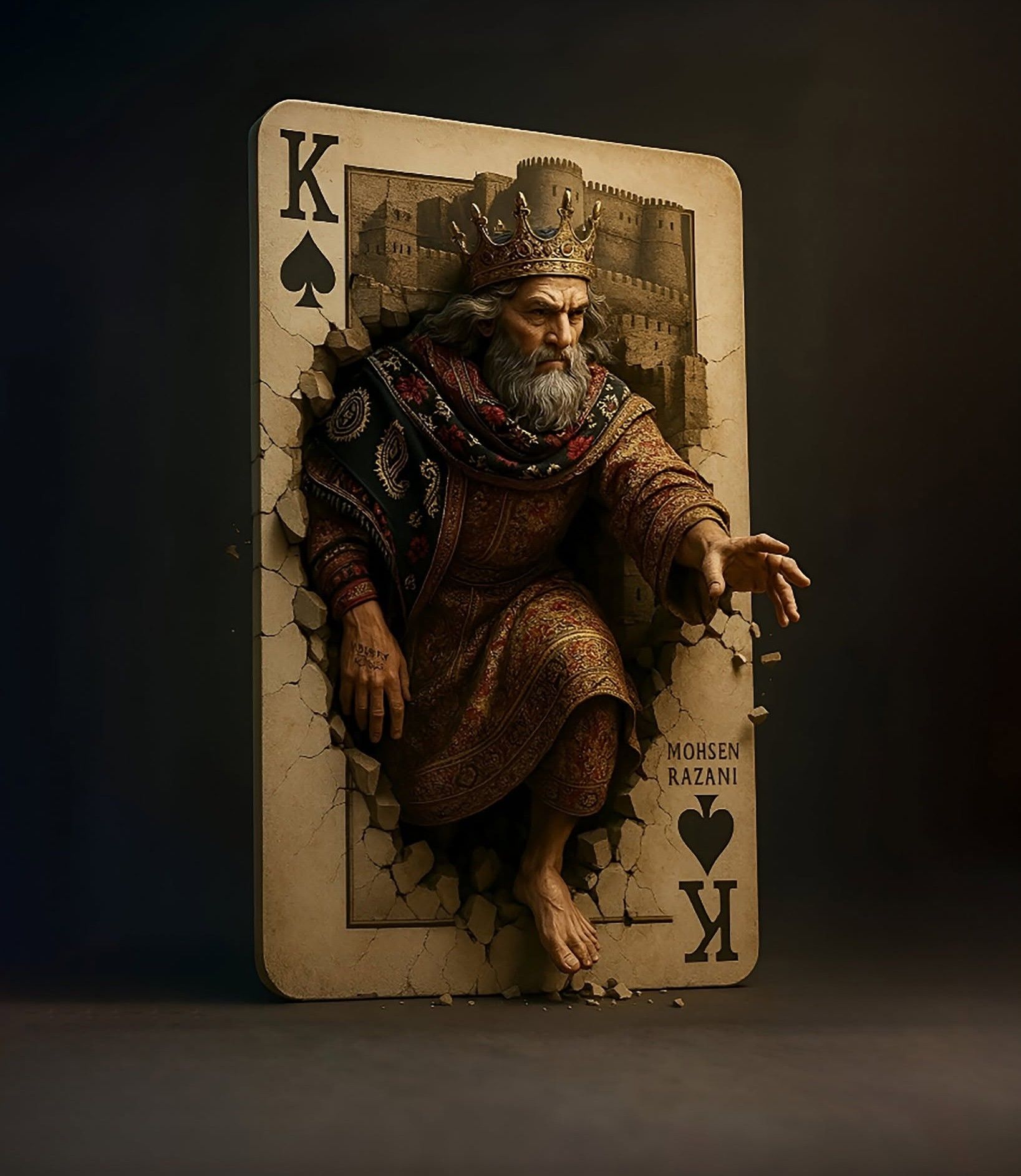 King of Spades Bursting Out
