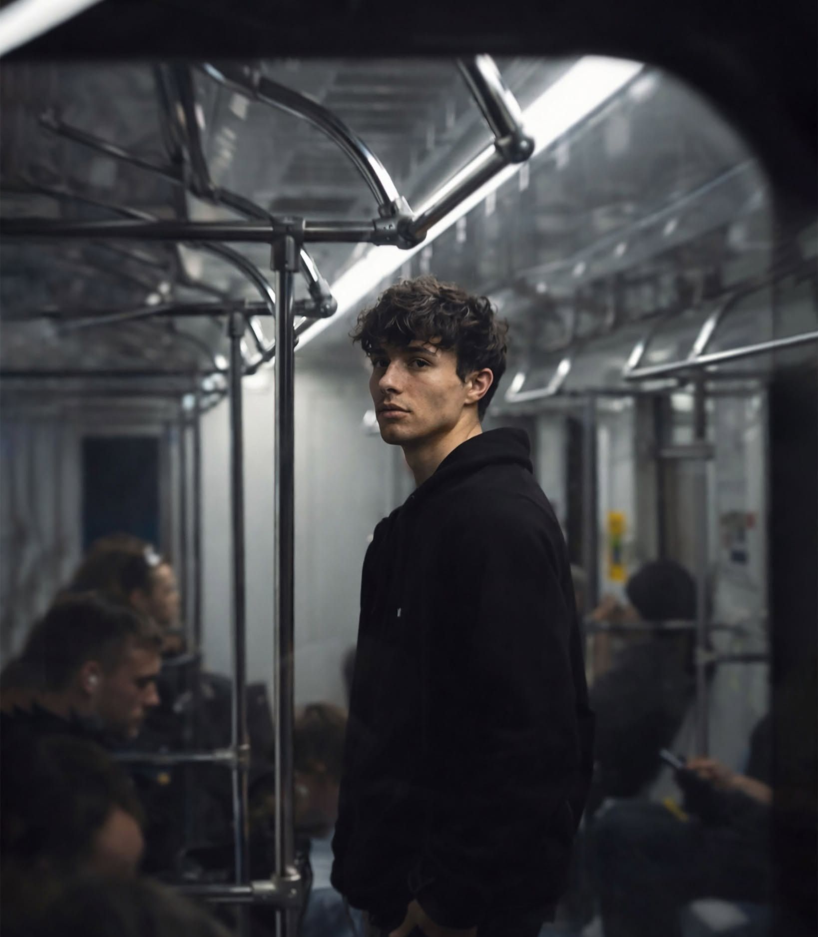 Cinematic Subway Isolation Portrait