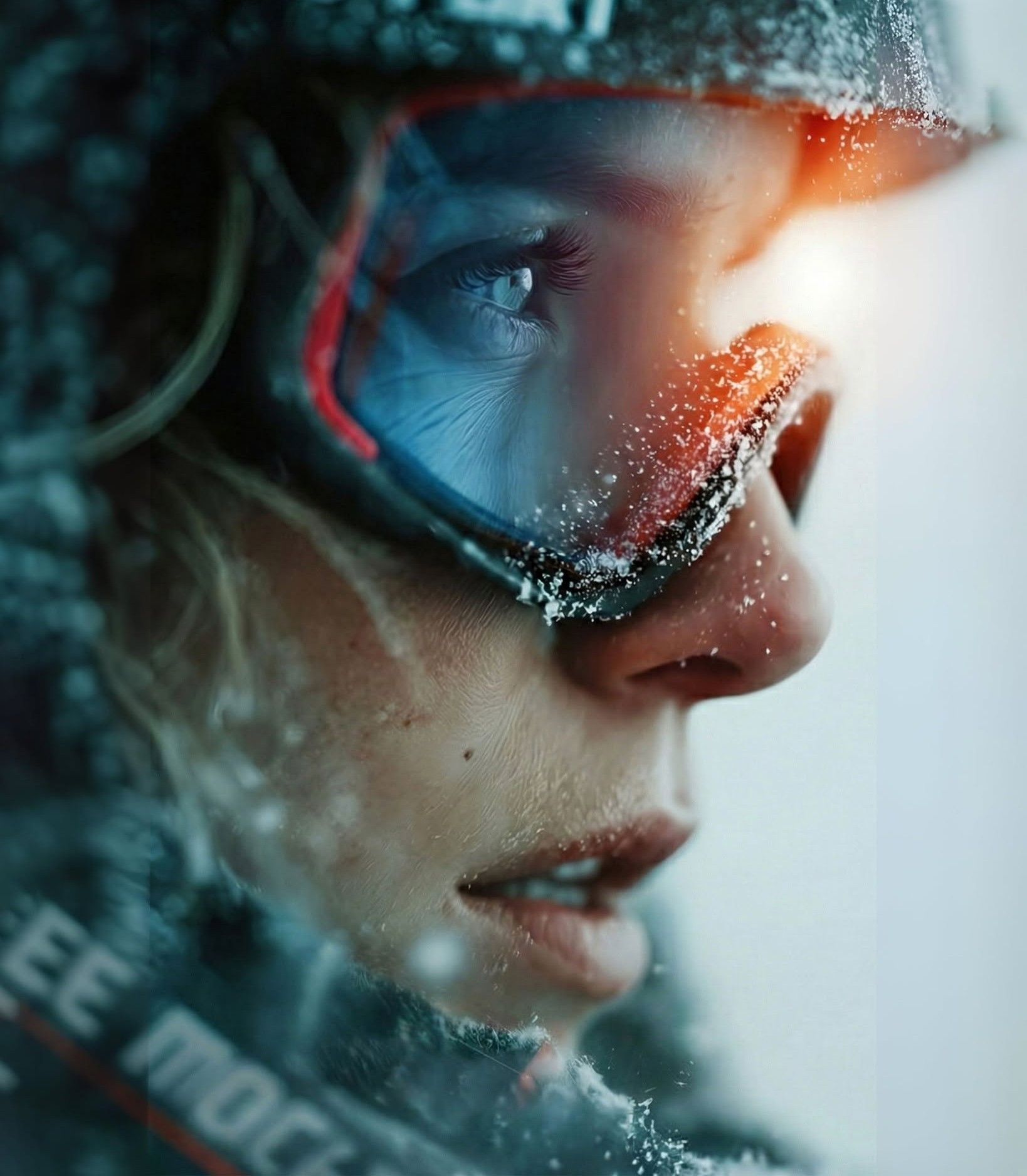 Cinematic Frosty Winter Athlete