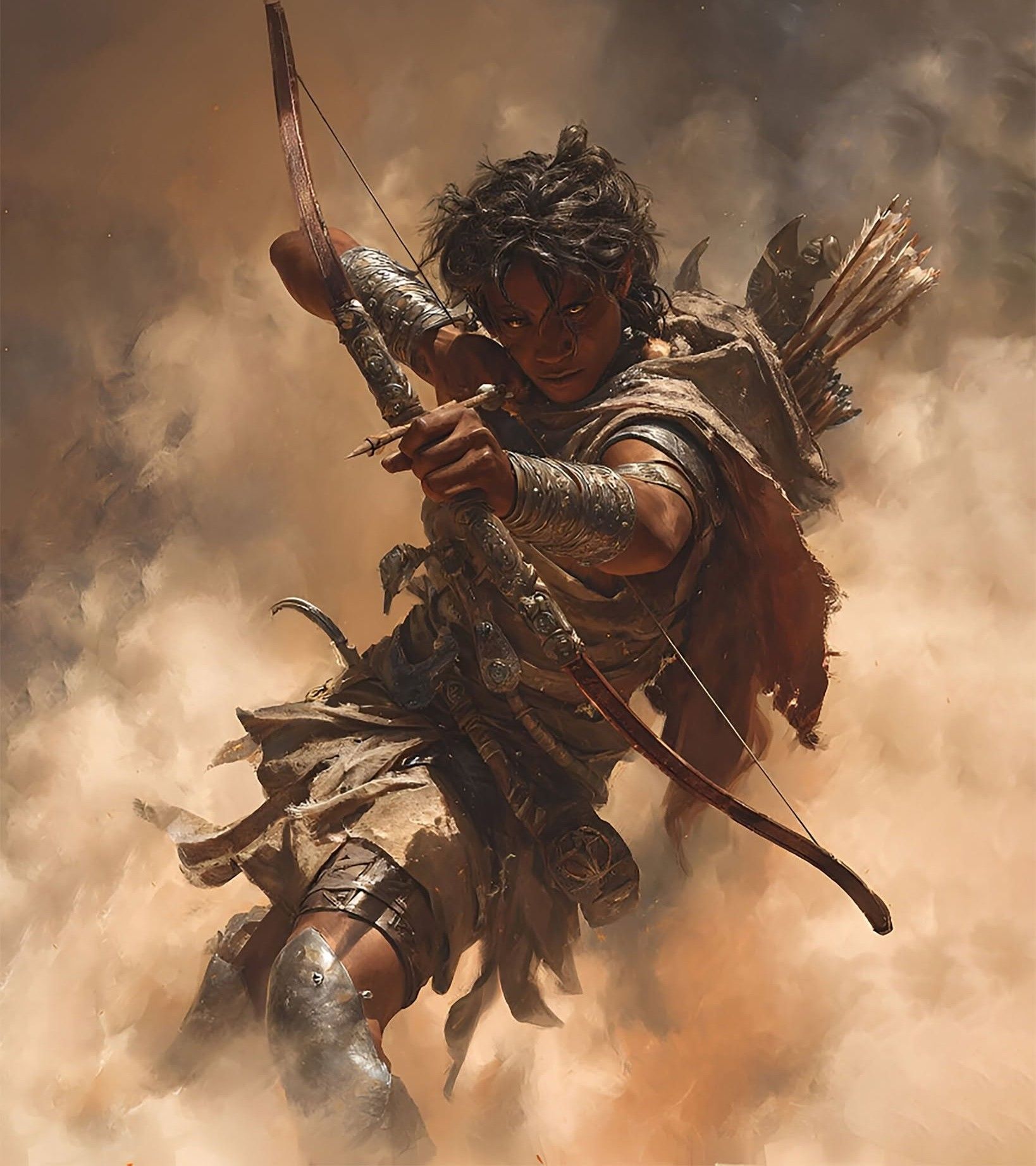Dynamic Golden Archer: Battlefield Fury