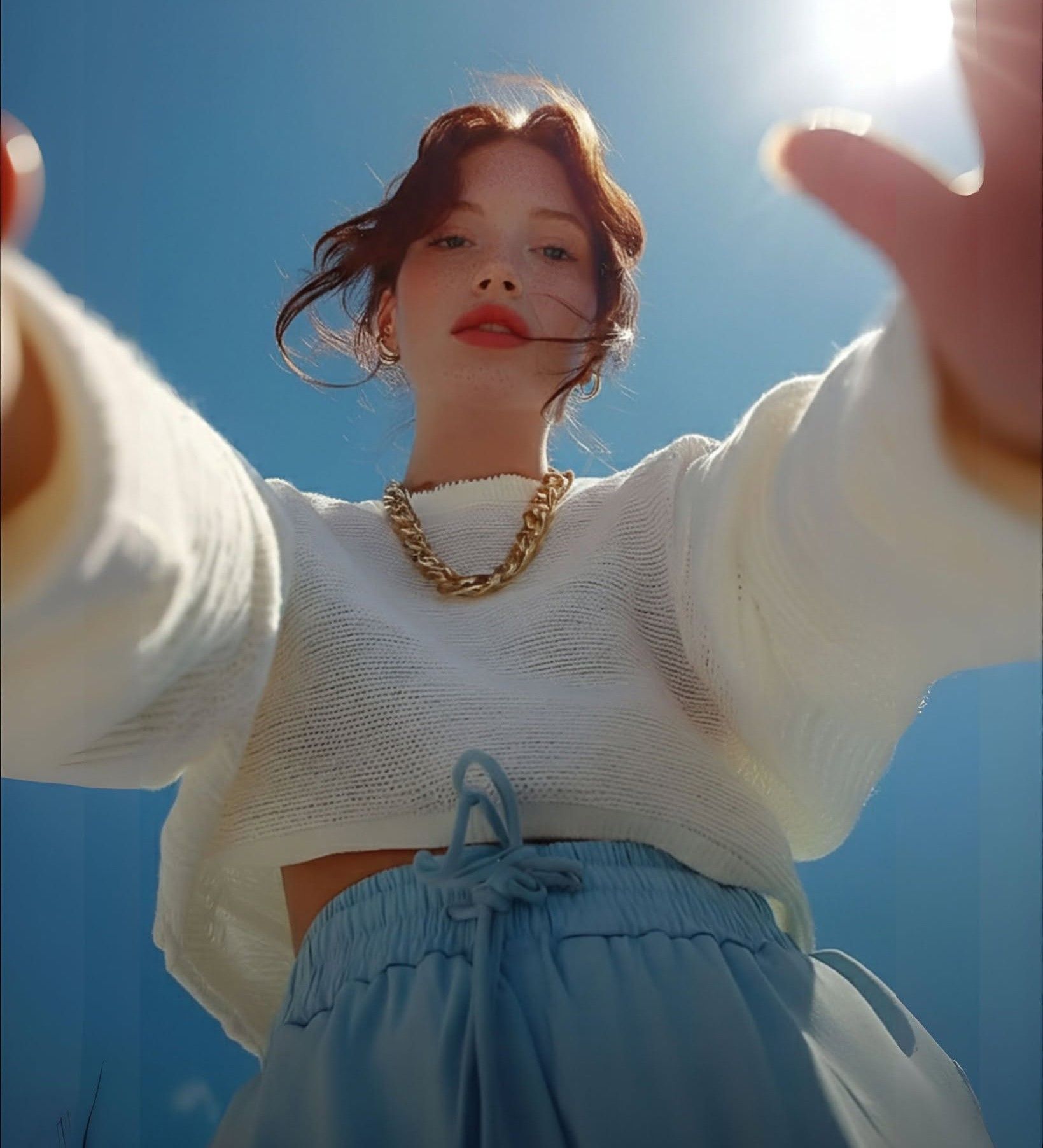 Futuristic Emerald Guardian Portrait