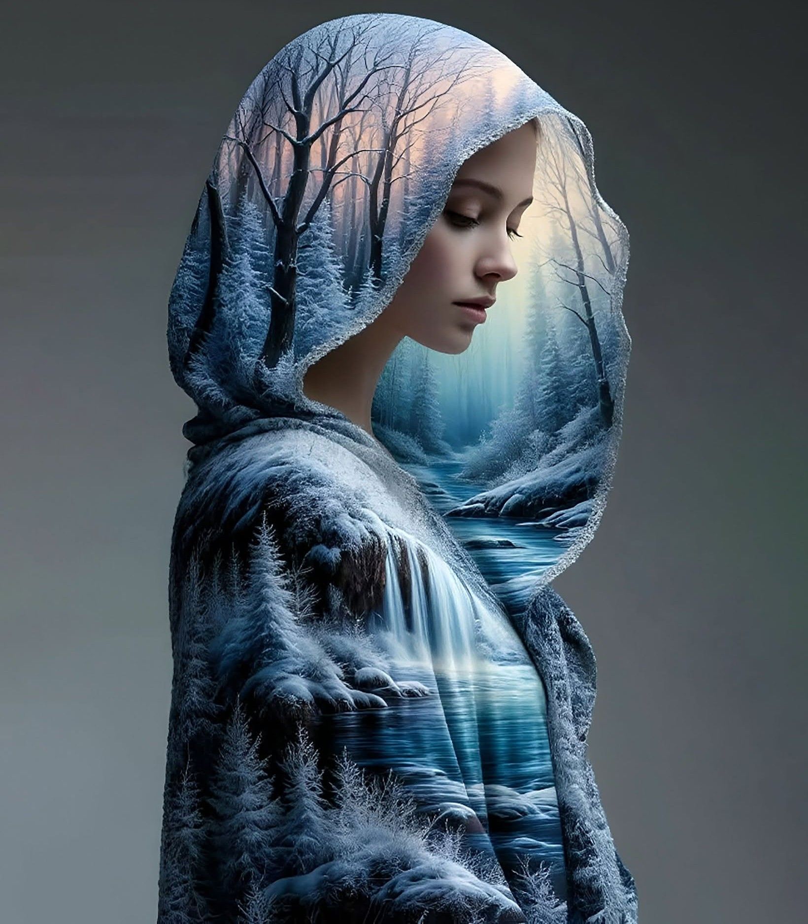 Mystic Winter Double Exposure