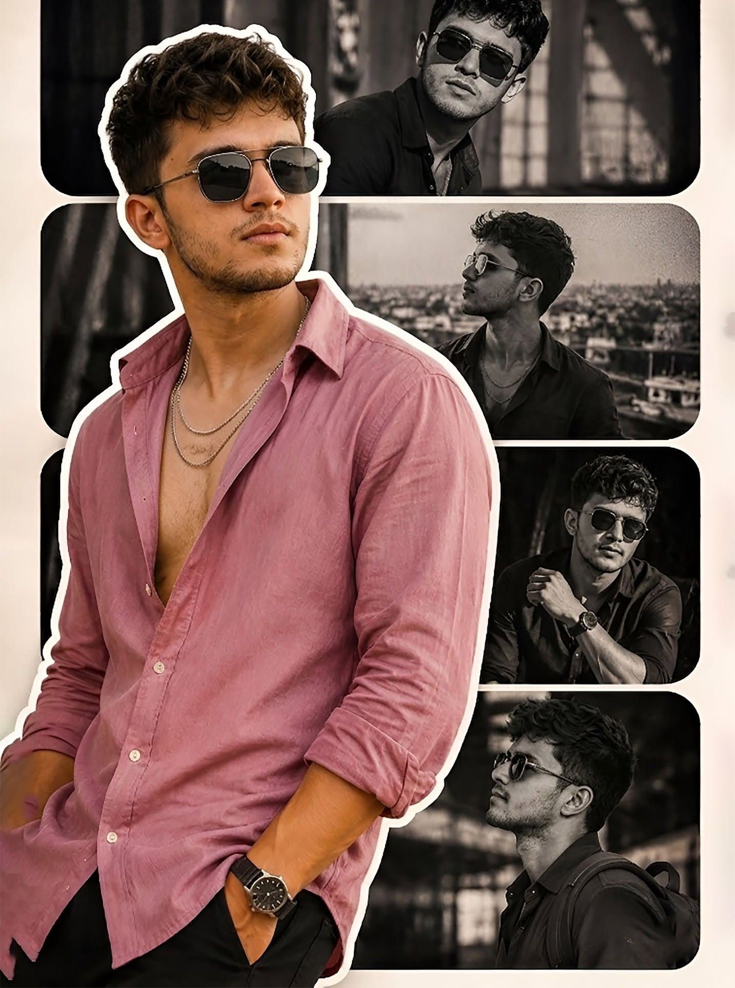 Stylish Urban Fashion Collage Poster