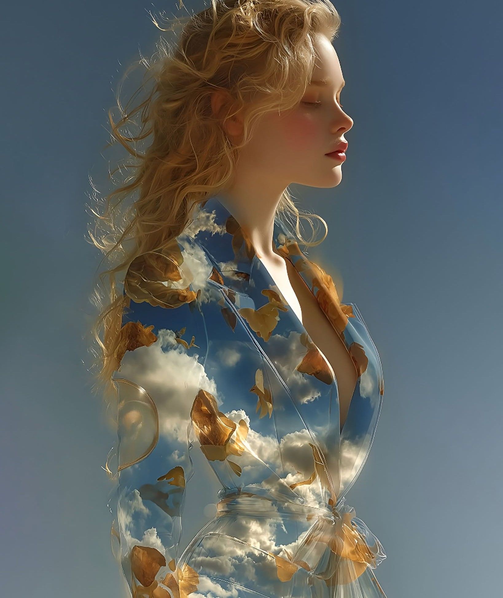 Dreamy Blonde Sky Dress Fashion