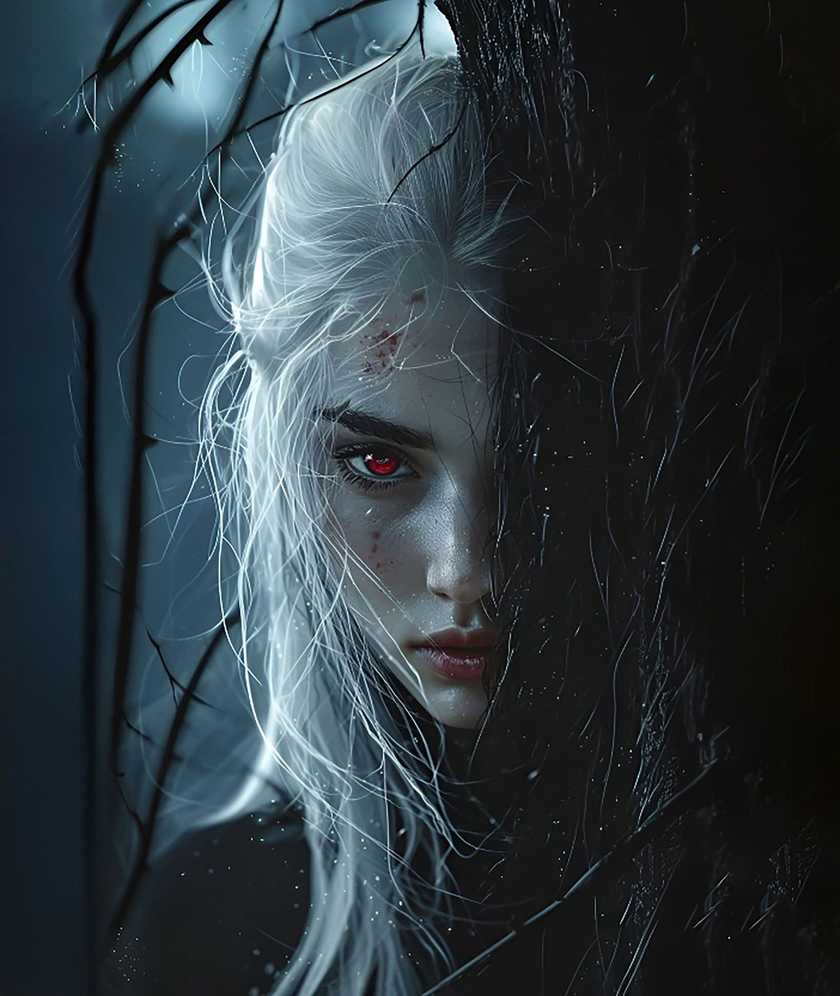 Crimson Gaze: Pale Woman of Haunted Forest