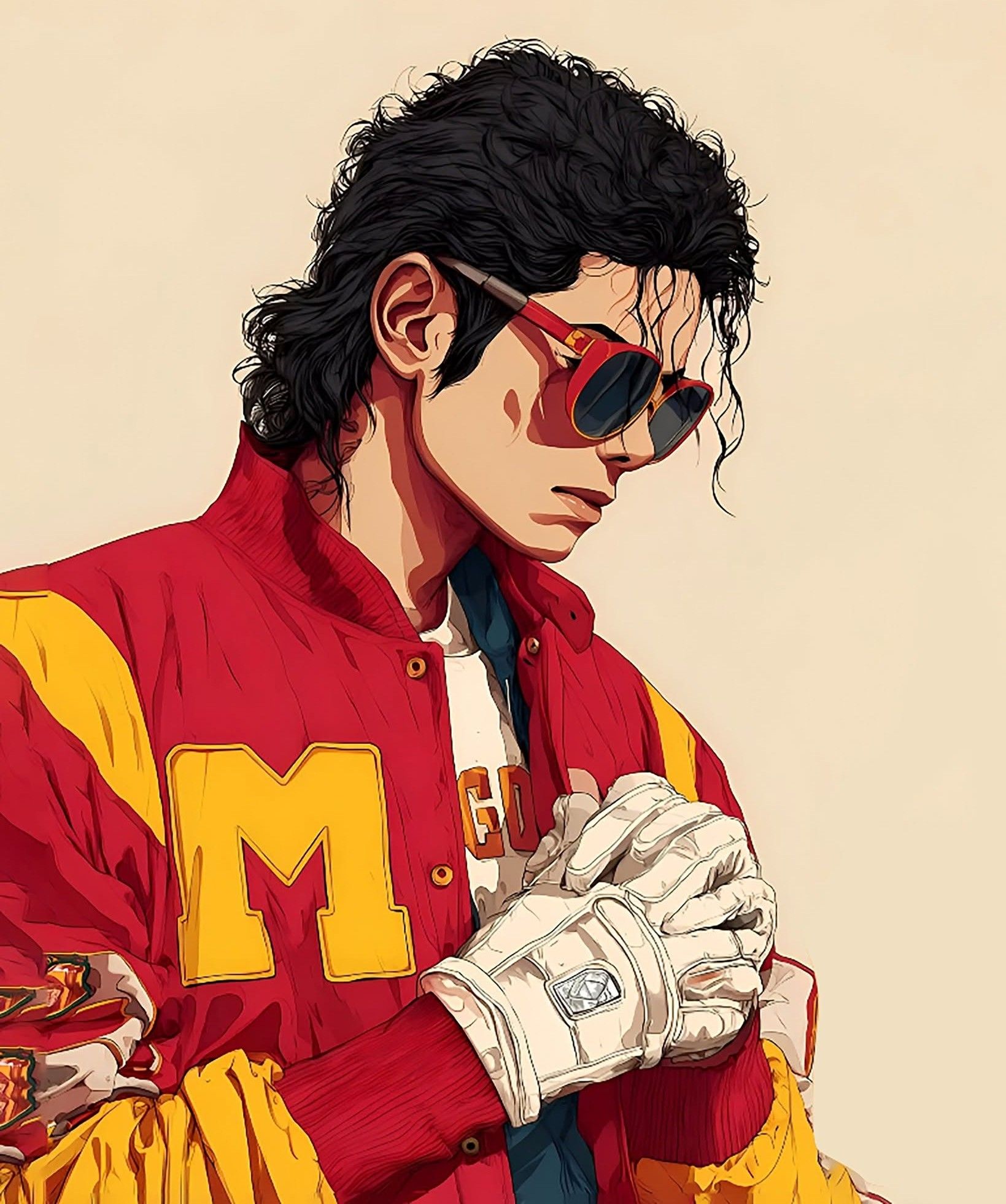 Retro Pop Varsity Streetwear Portrait