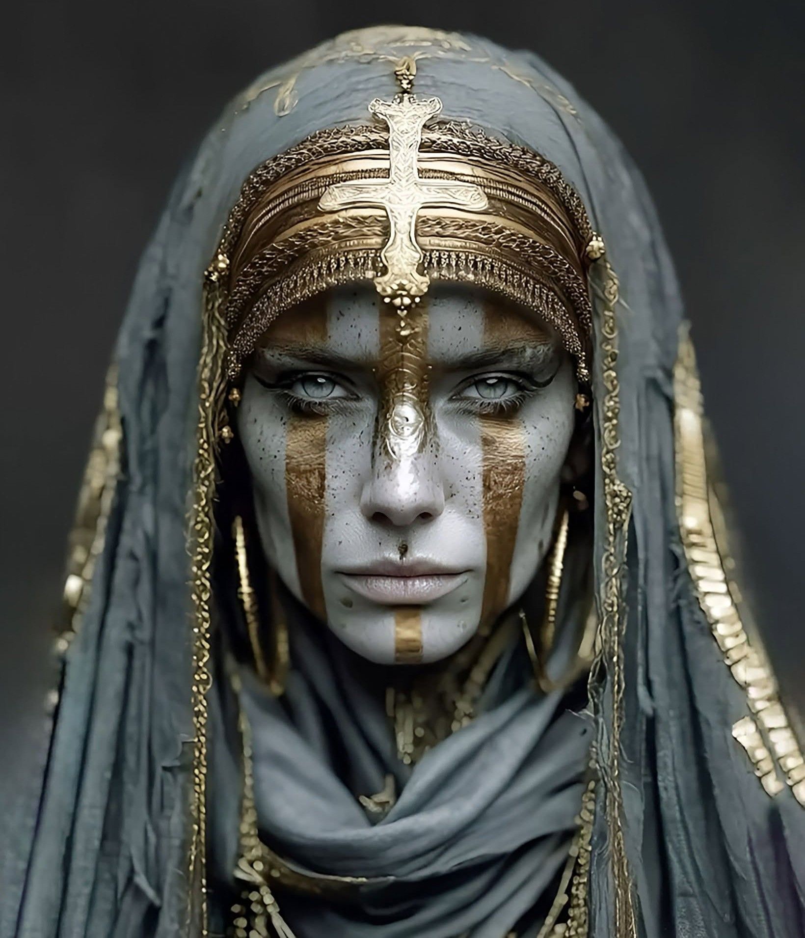 Regal Dark Fantasy Oracle Priestess
